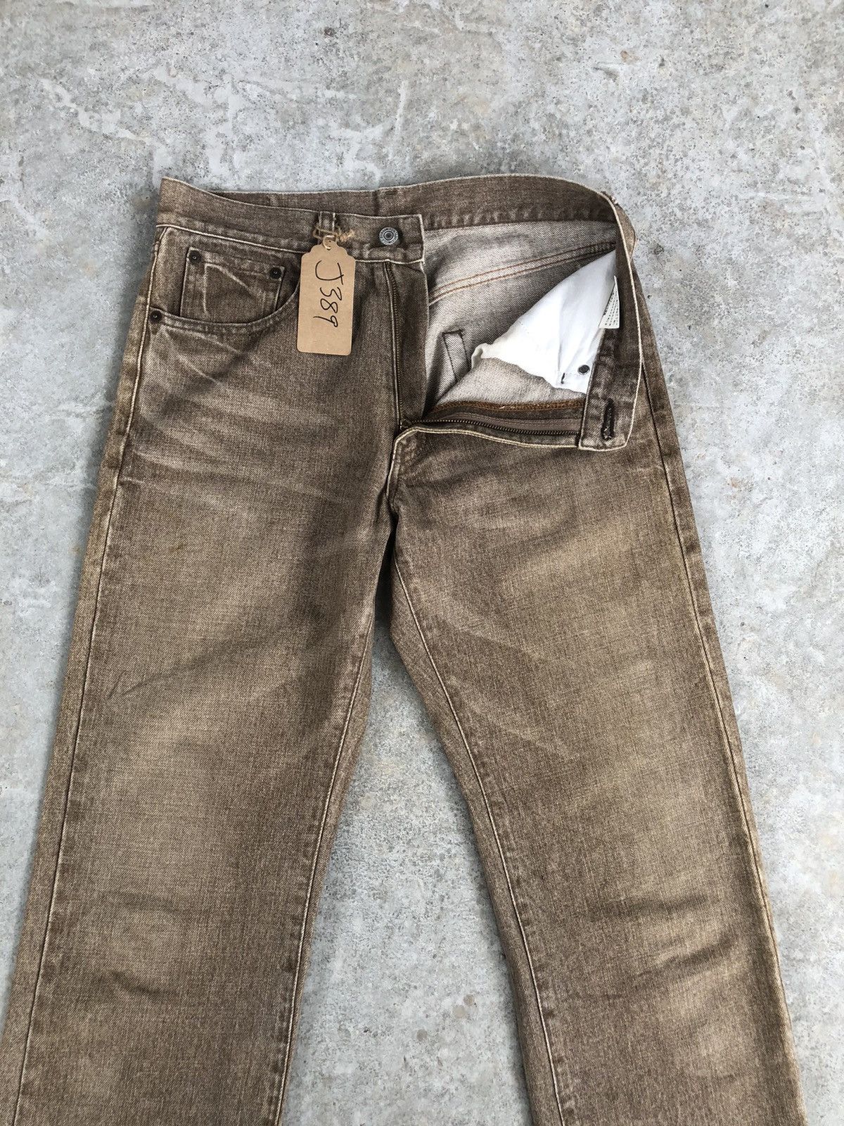 If Six Was Nine Bobson Distressed Jeans Straight Fit Size US 30 / EU 46 - 3 Thumbnail