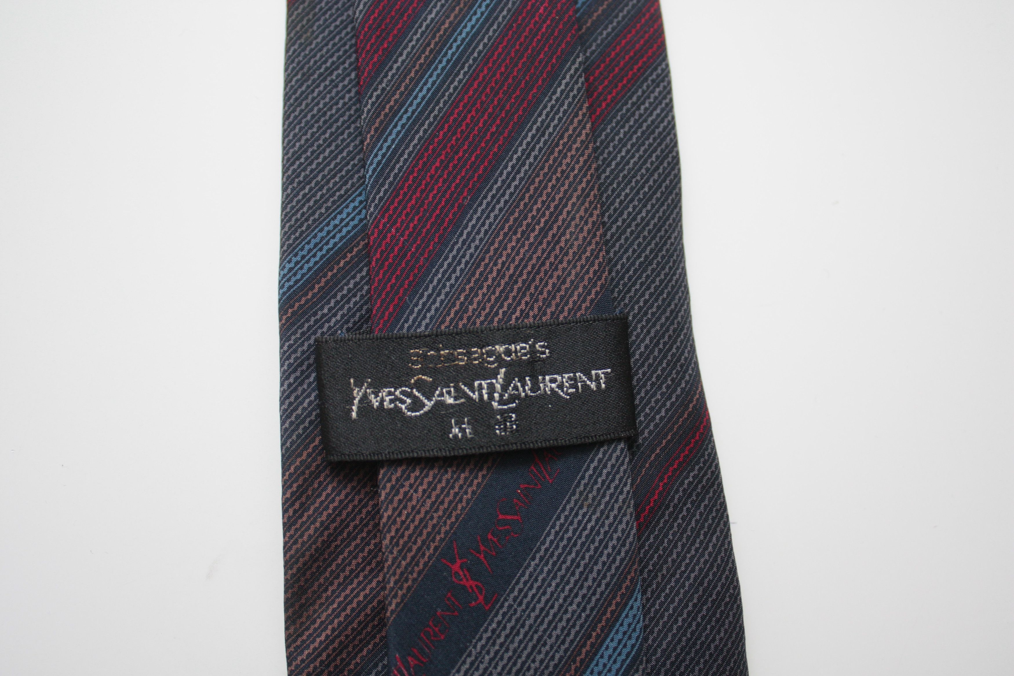 Yves Saint Laurent Yves Saint Laurent Vintage Silk Tie Size ONE SIZE - 3 Thumbnail
