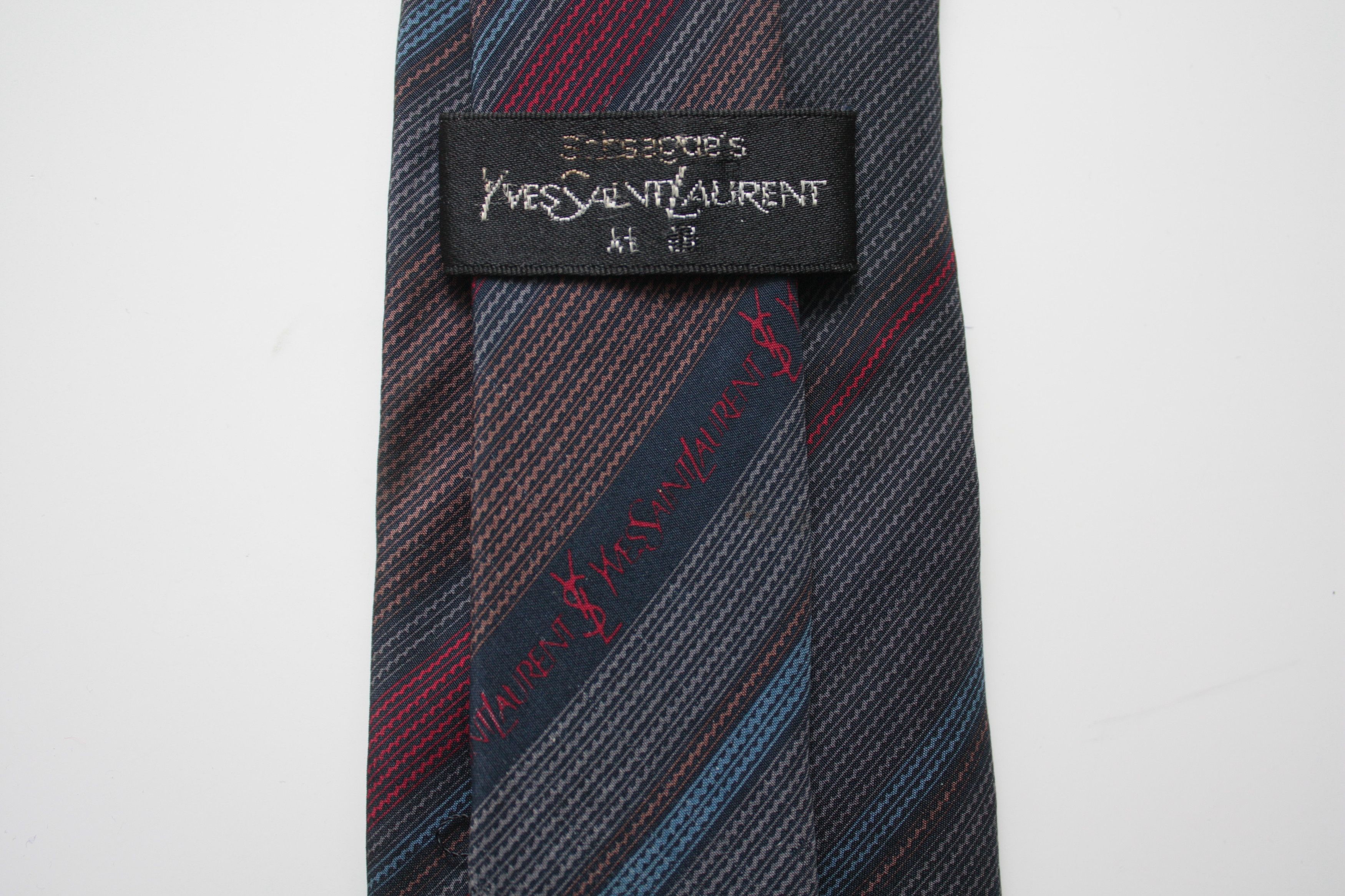 Yves Saint Laurent Yves Saint Laurent Vintage Silk Tie Size ONE SIZE - 4 Thumbnail