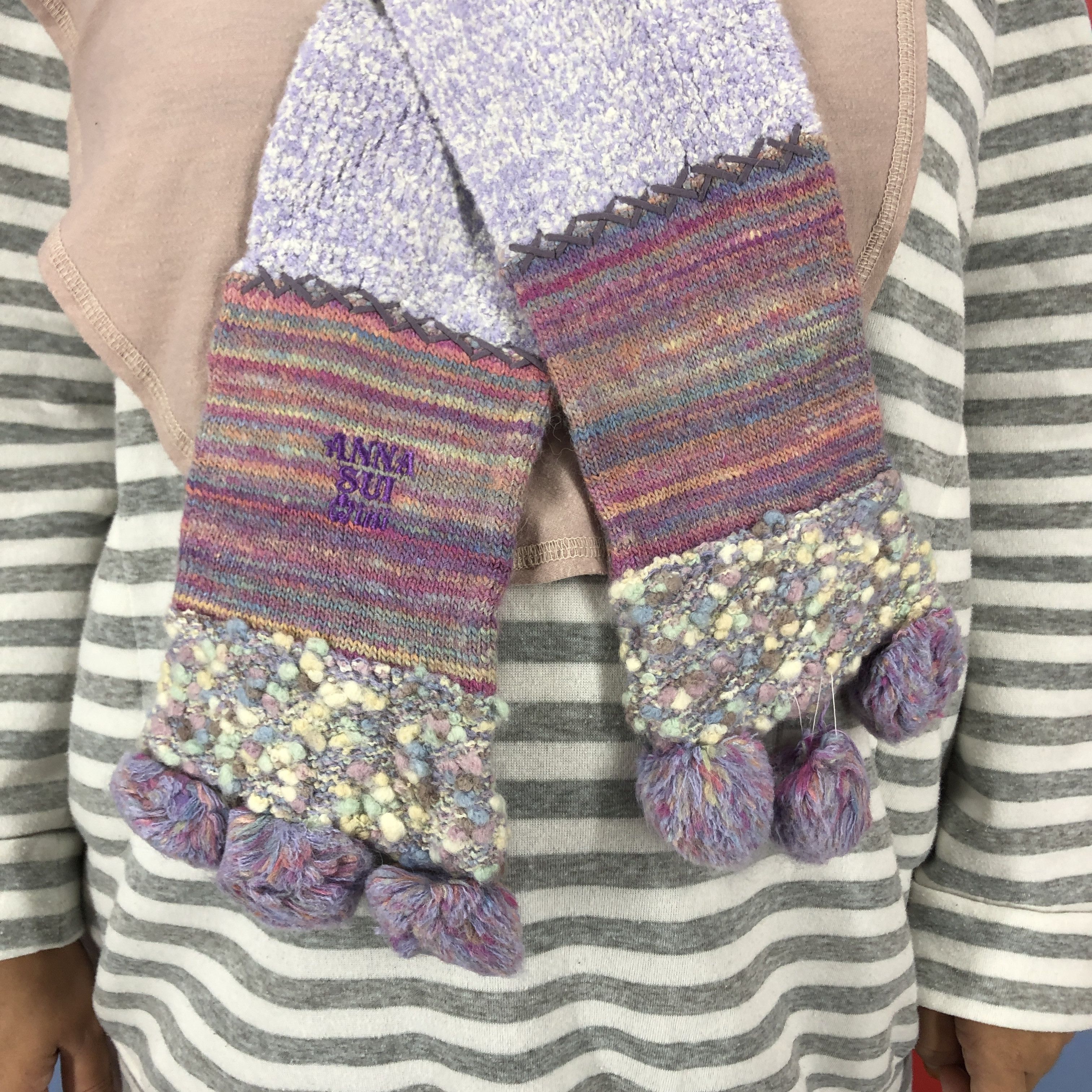 Anna Sui ANNA SUI Muffler Scarf #0860/AG Size ONE SIZE - 2 Thumbnail