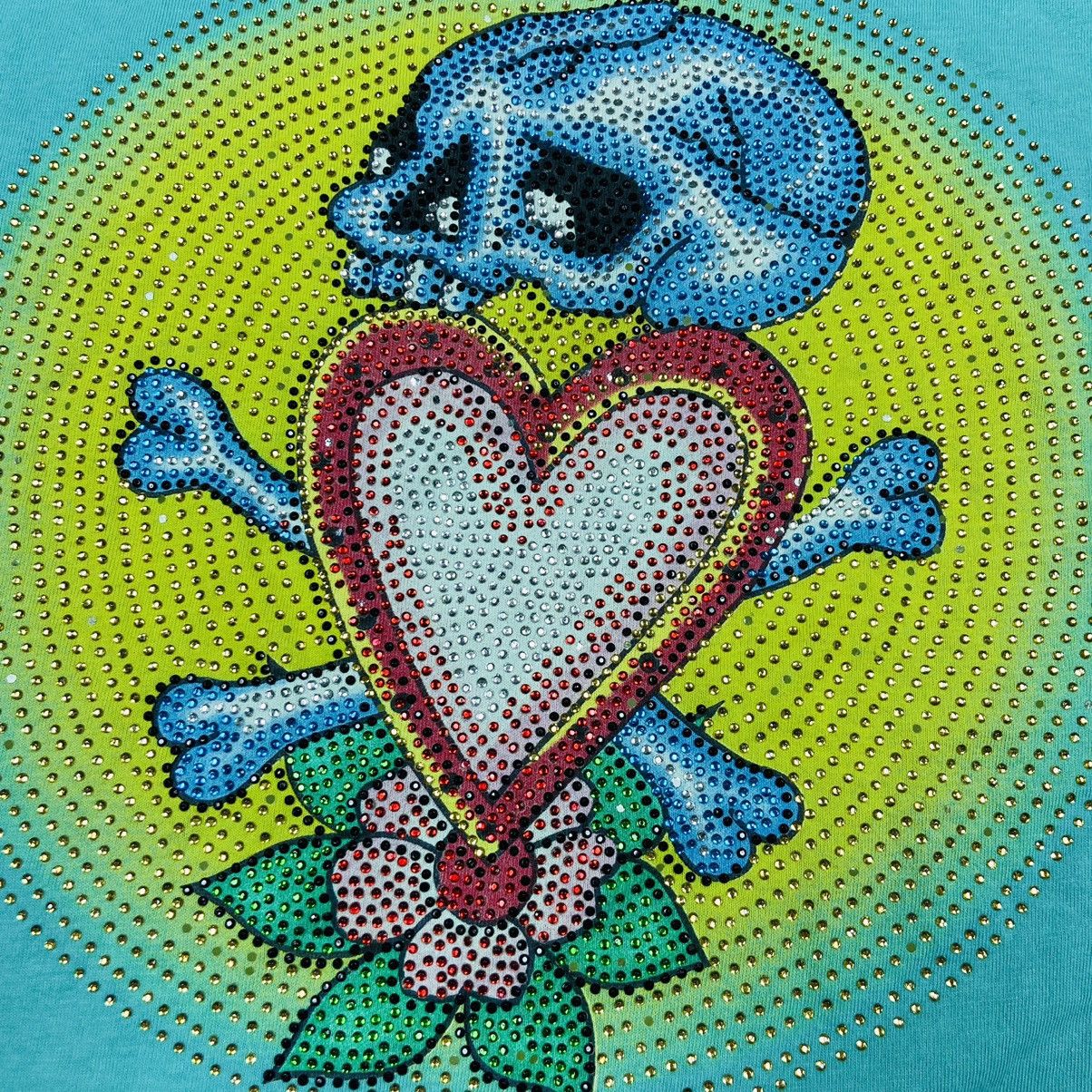Christian Audigier ED HARDY Y2K RETRO PUNK SWAROVSKI RARE TOP TANK - 869 Size XL / US 12-14 / IT 48-50 - 7 Thumbnail