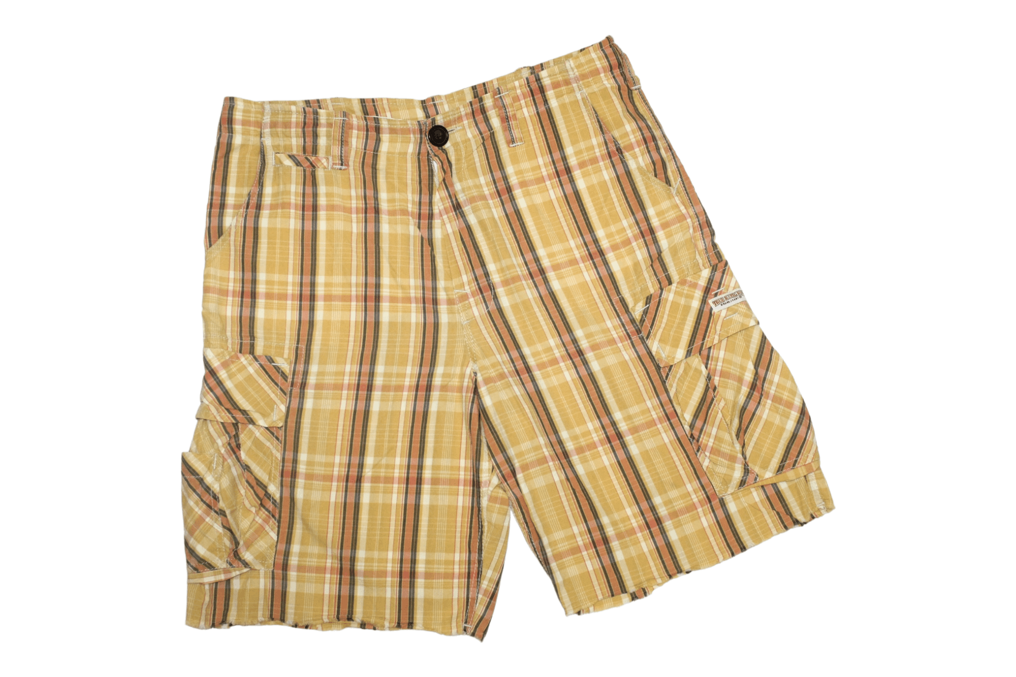 True Religion True Religion Madras Bermuda Cargo Shorts Size US 34 / EU 50 - 1 Thumbnail