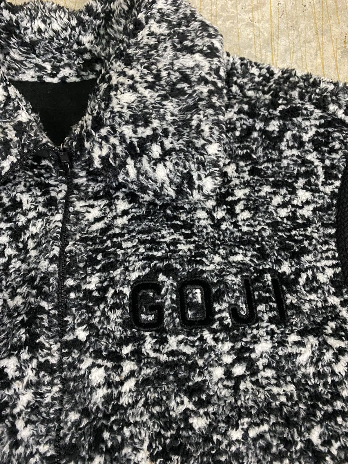 Japanese Brand 90s GOJI Japan black panther embroidered fleece Size US M / EU 48-50 / 2 - 8 Thumbnail