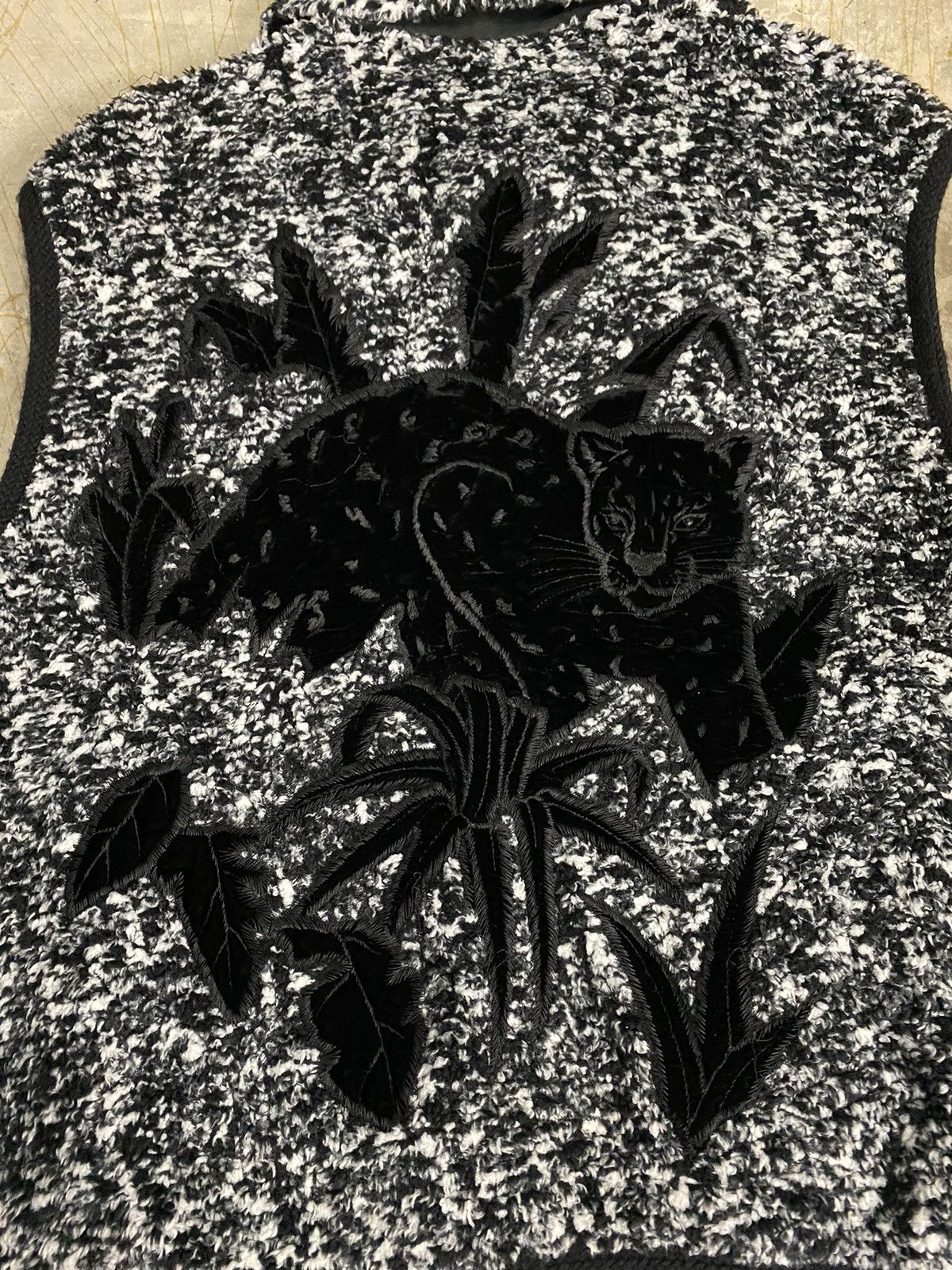 Japanese Brand 90s GOJI Japan black panther embroidered fleece Size US M / EU 48-50 / 2 - 3 Thumbnail