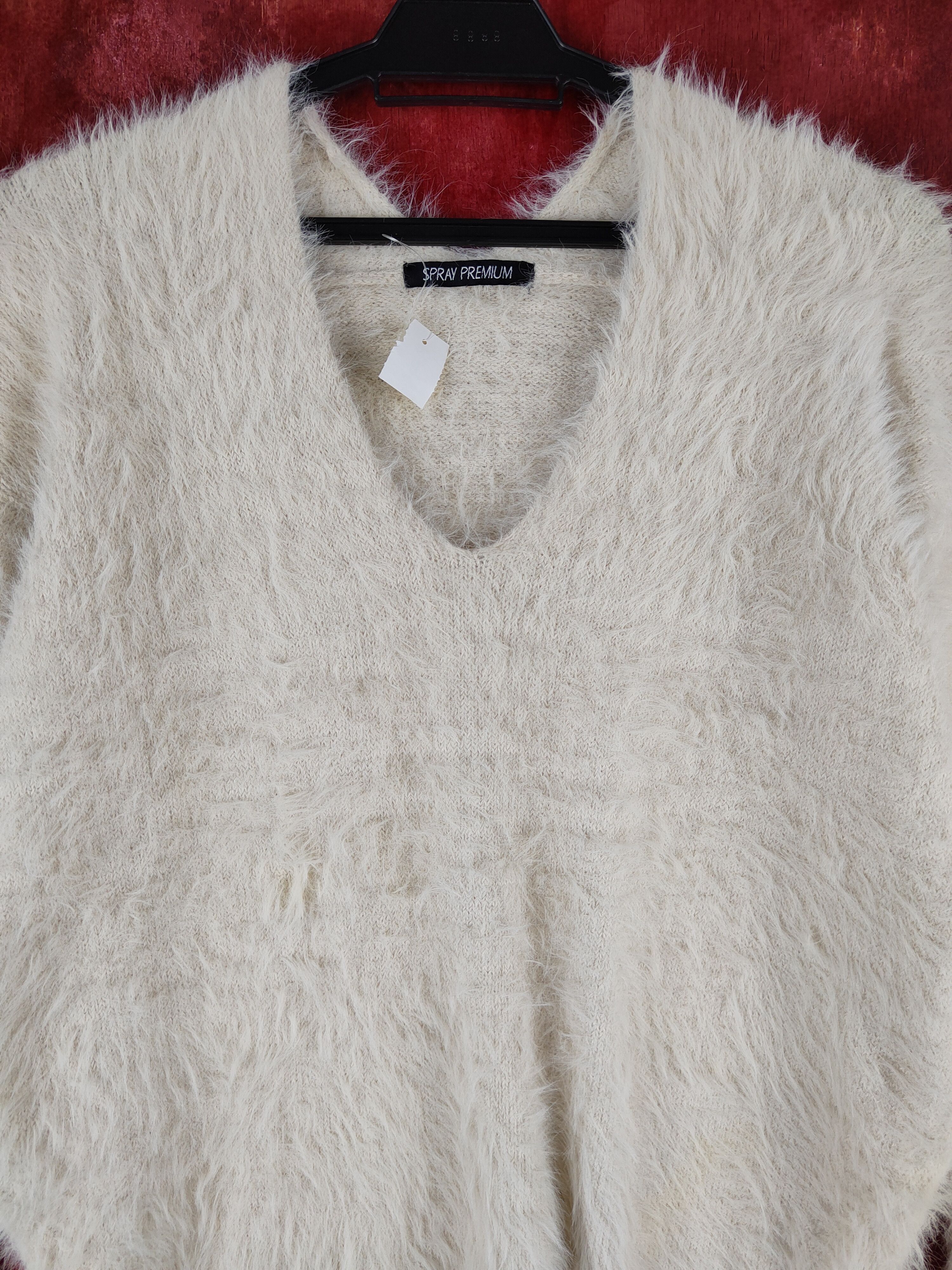Homespun Knitwear × Japanese Brand DLS Spray Premium Shag Shaggy Fur Mohair Knitwear #BB598 Size M / US 6-8 / IT 42-44 - 2 Thumbnail