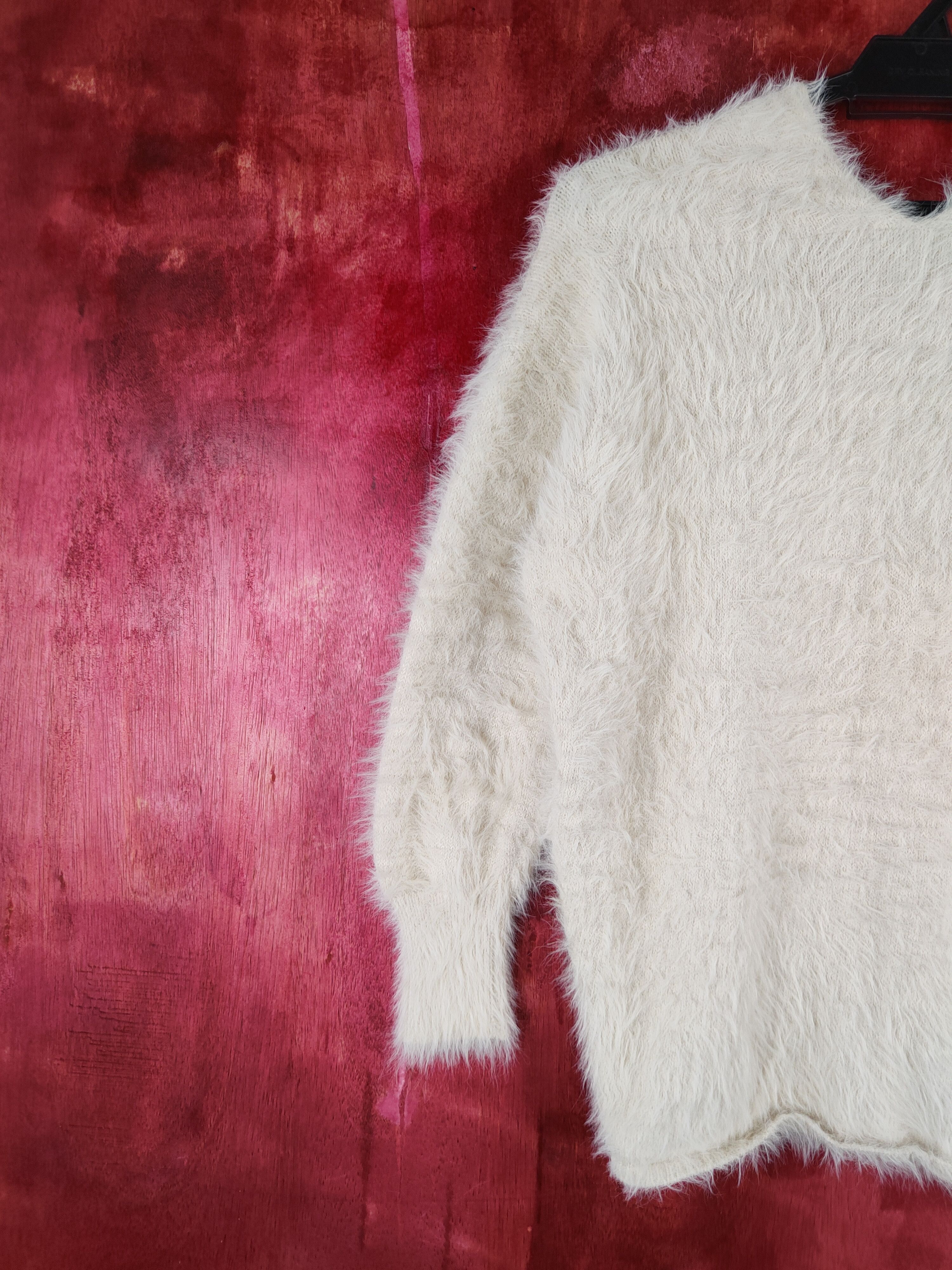 Homespun Knitwear × Japanese Brand DLS Spray Premium Shag Shaggy Fur Mohair Knitwear #BB598 Size M / US 6-8 / IT 42-44 - 8 Thumbnail