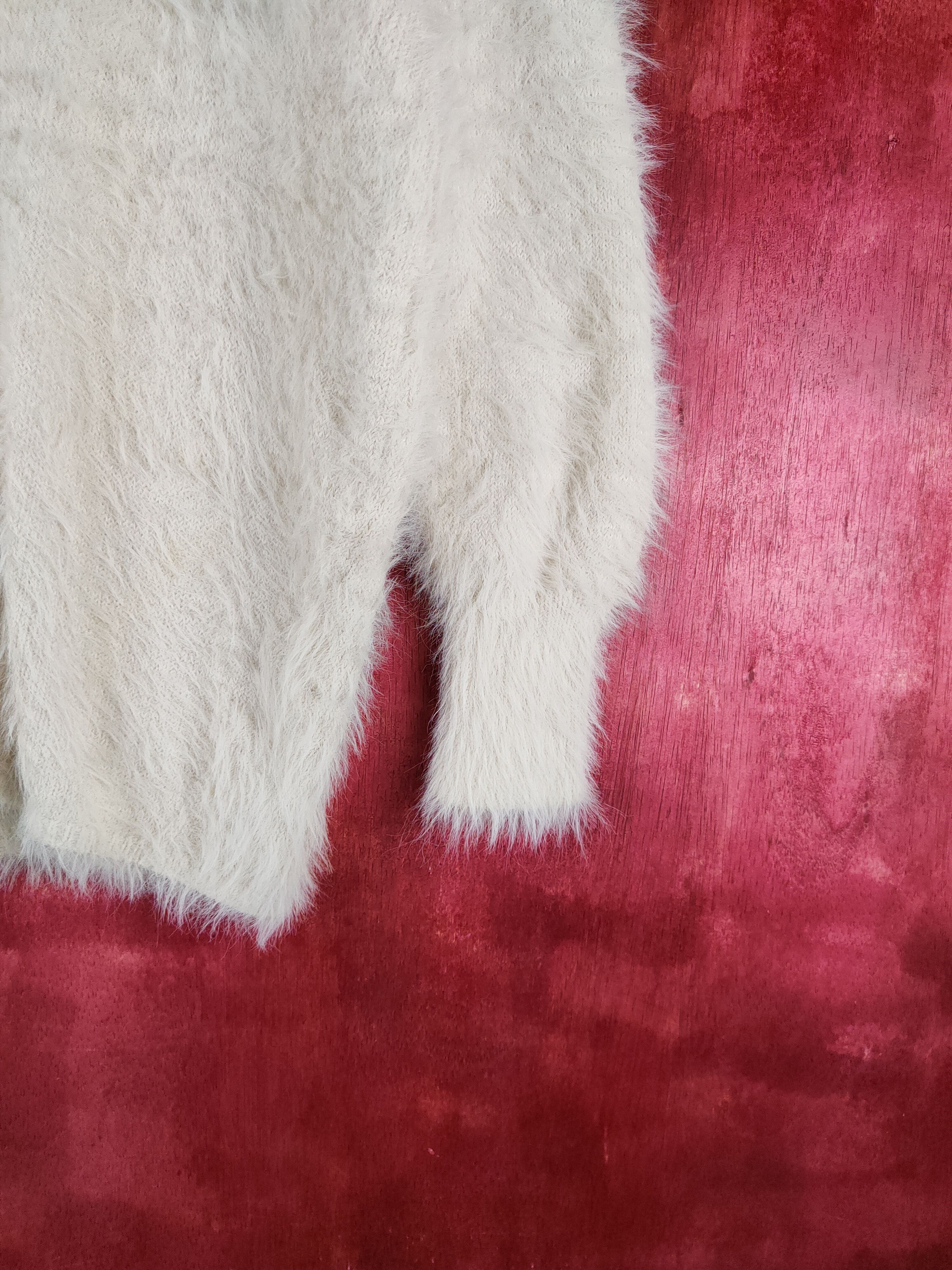 Homespun Knitwear × Japanese Brand DLS Spray Premium Shag Shaggy Fur Mohair Knitwear #BB598 Size M / US 6-8 / IT 42-44 - 6 Thumbnail
