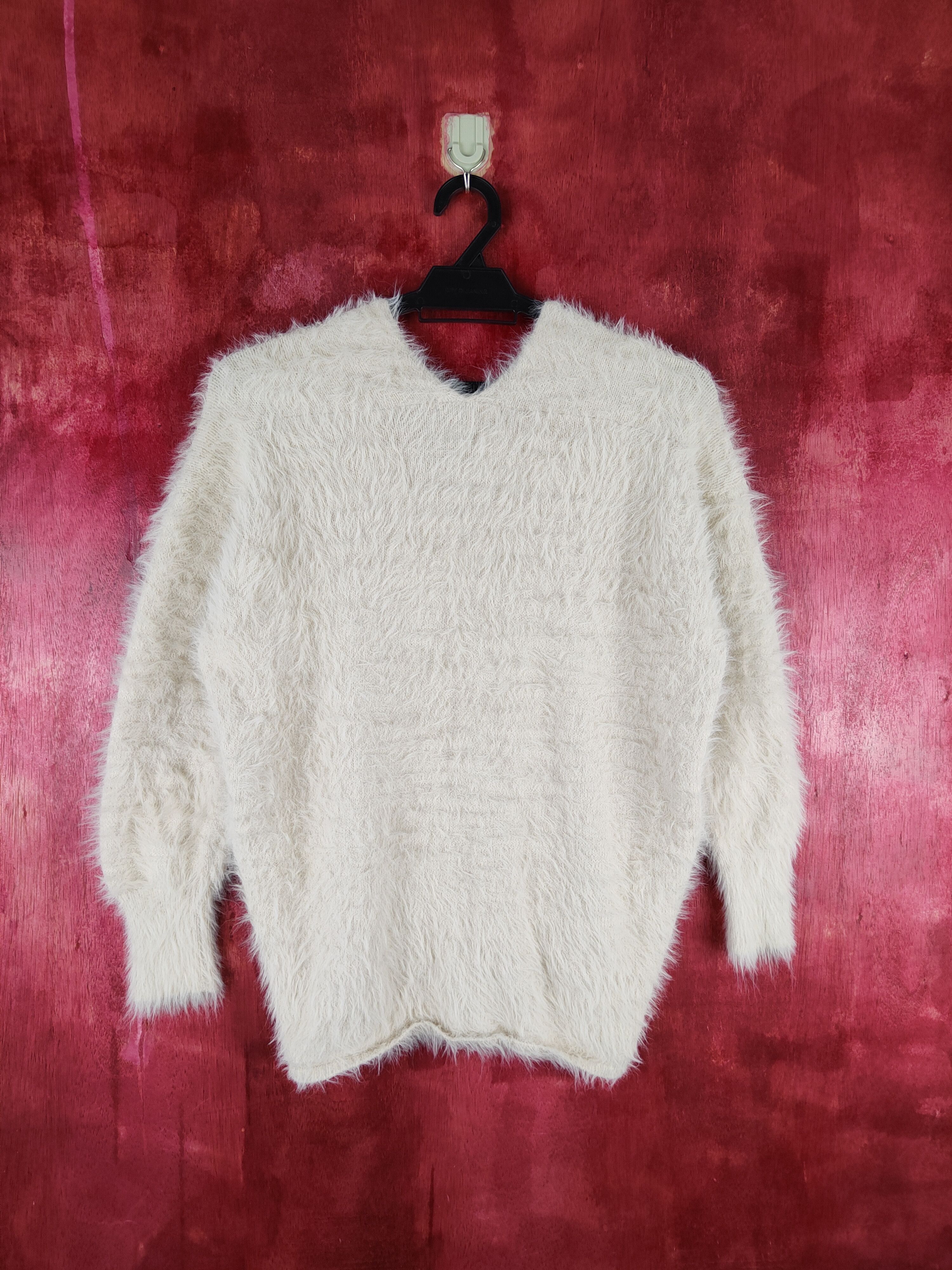 Homespun Knitwear × Japanese Brand DLS Spray Premium Shag Shaggy Fur Mohair Knitwear #BB598 Size M / US 6-8 / IT 42-44 - 7 Thumbnail