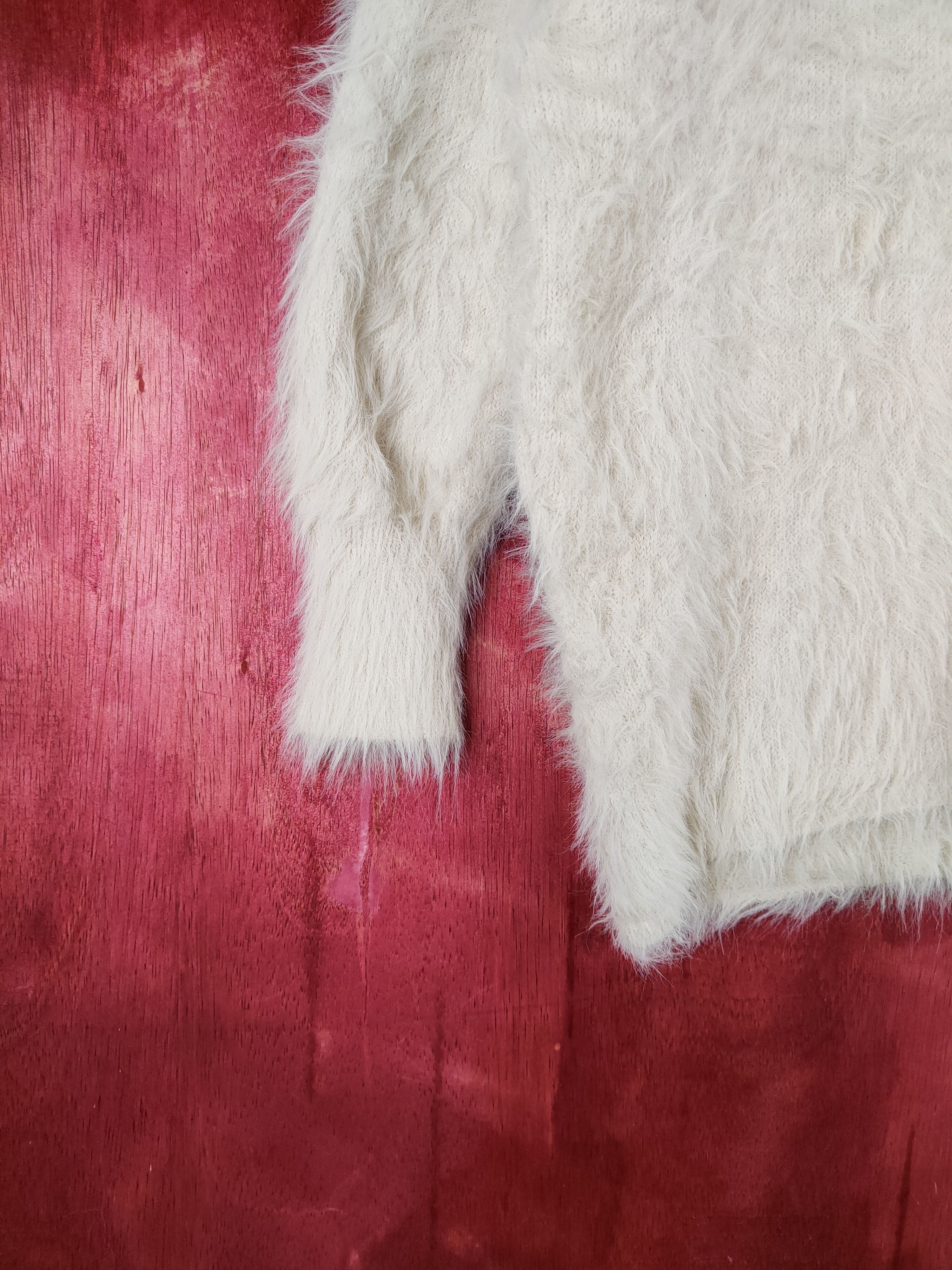 Homespun Knitwear × Japanese Brand DLS Spray Premium Shag Shaggy Fur Mohair Knitwear #BB598 Size M / US 6-8 / IT 42-44 - 4 Thumbnail