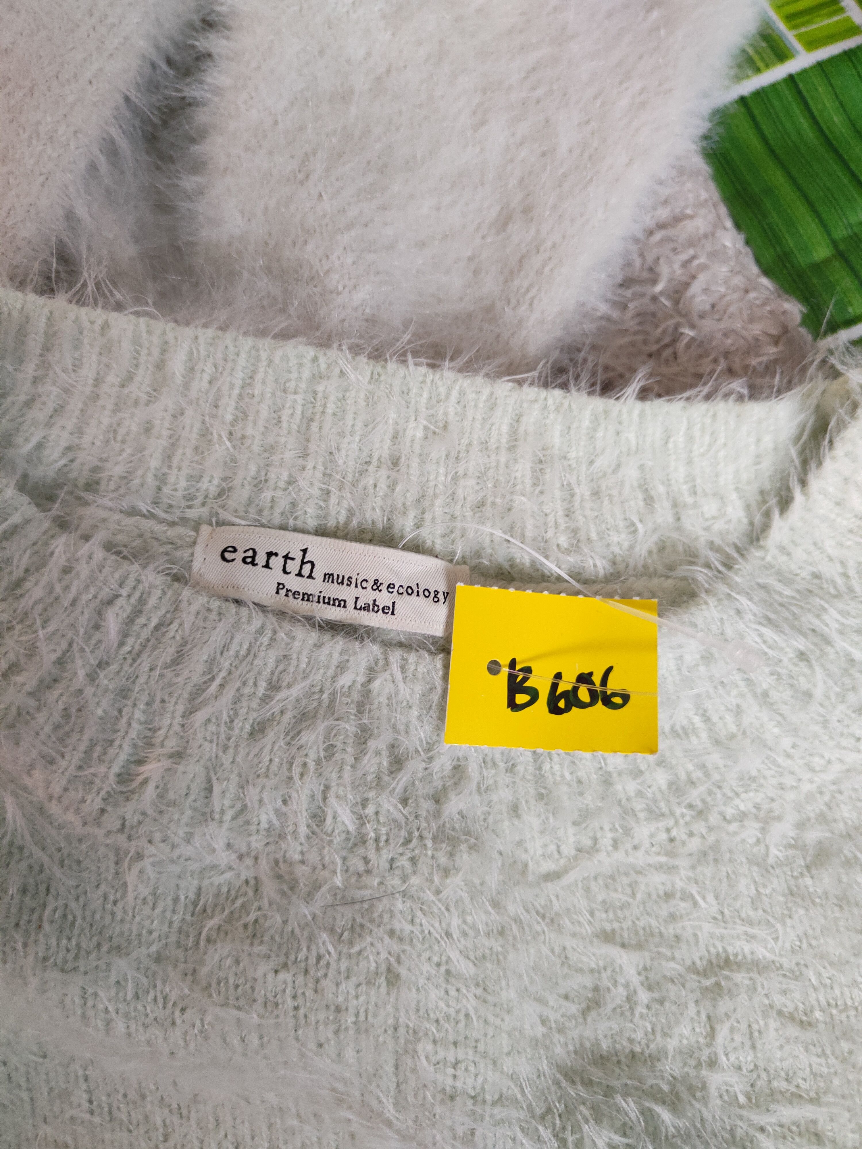 Homespun Knitwear × Japanese Brand DLS Earth Music & Ecology Shag Fur Mohair Knitwear #BB606 Size S / US 4 / IT 40 - 12 Thumbnail