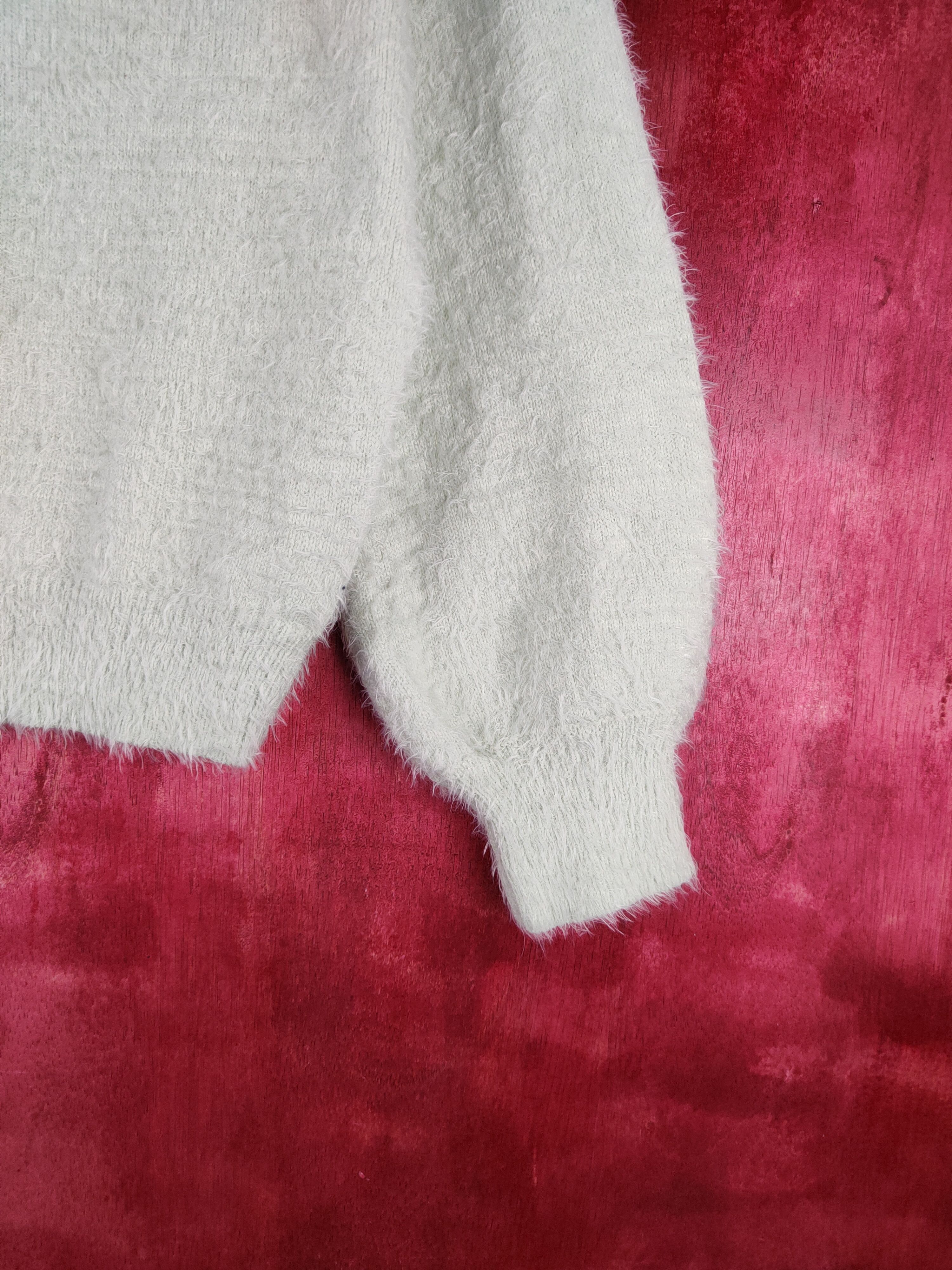 Homespun Knitwear × Japanese Brand DLS Earth Music & Ecology Shag Fur Mohair Knitwear #BB606 Size S / US 4 / IT 40 - 6 Thumbnail