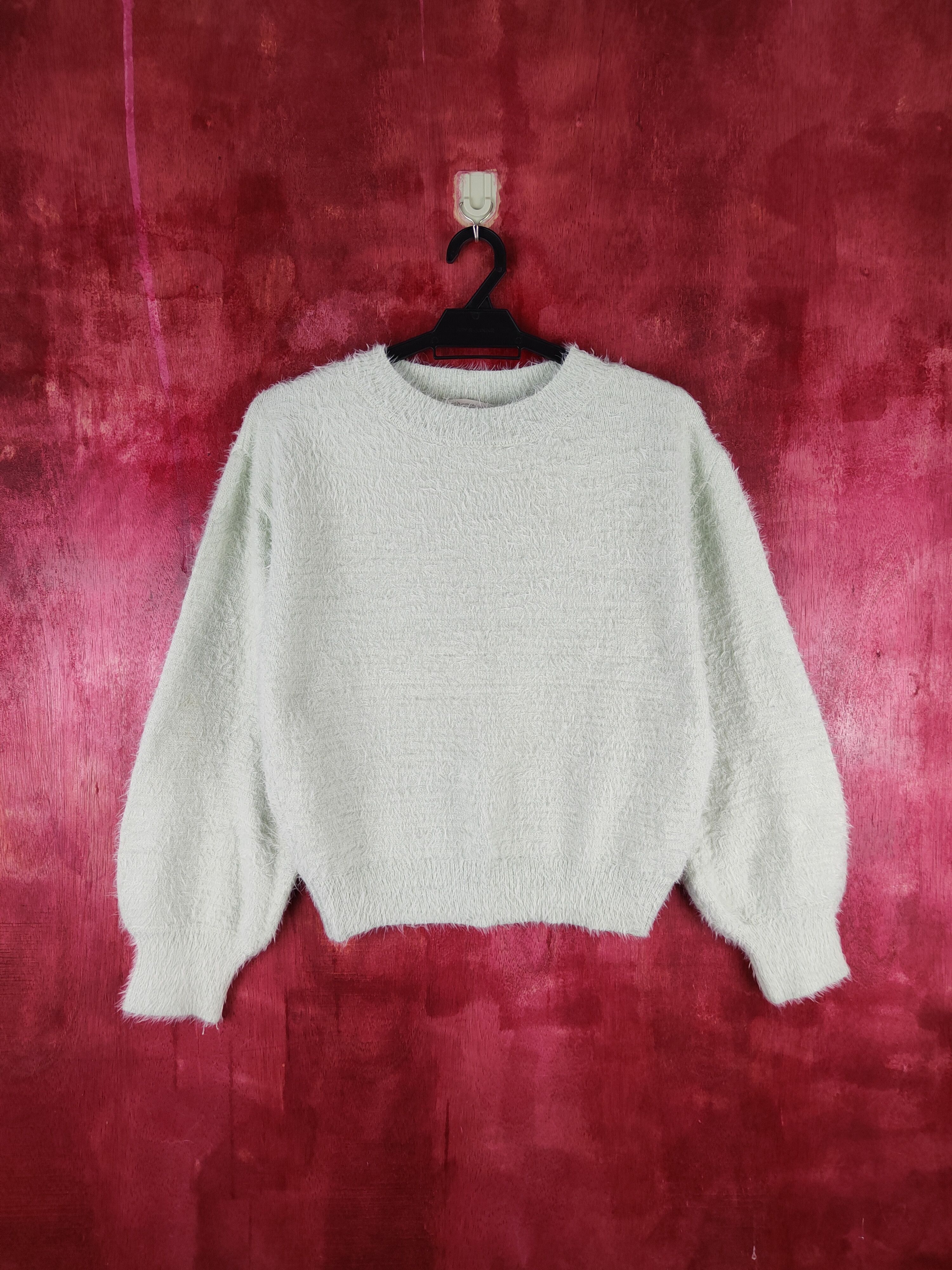 Homespun Knitwear × Japanese Brand DLS Earth Music & Ecology Shag Fur Mohair Knitwear #BB606 Size S / US 4 / IT 40 - 1 Thumbnail