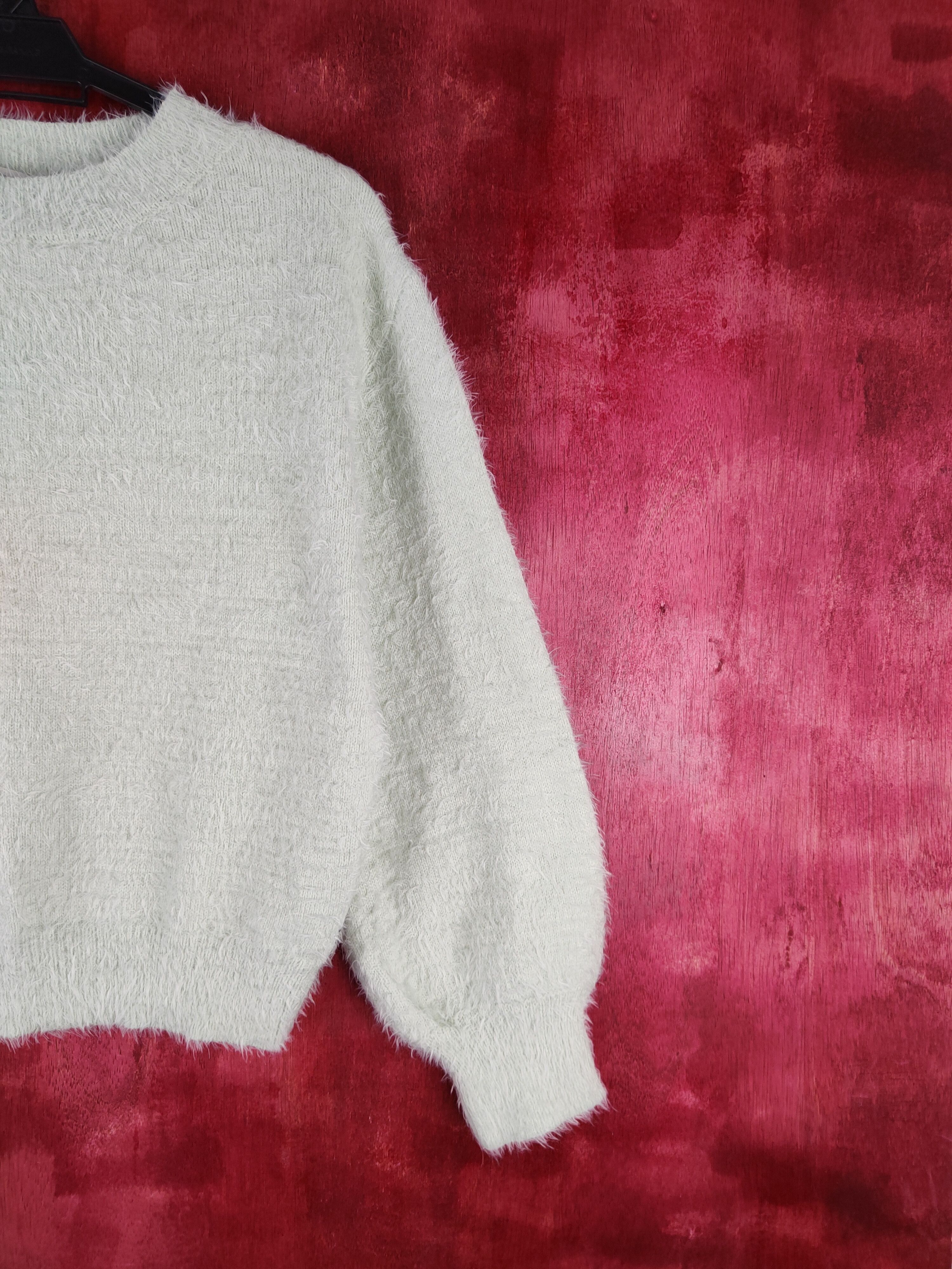 Homespun Knitwear × Japanese Brand DLS Earth Music & Ecology Shag Fur Mohair Knitwear #BB606 Size S / US 4 / IT 40 - 5 Thumbnail