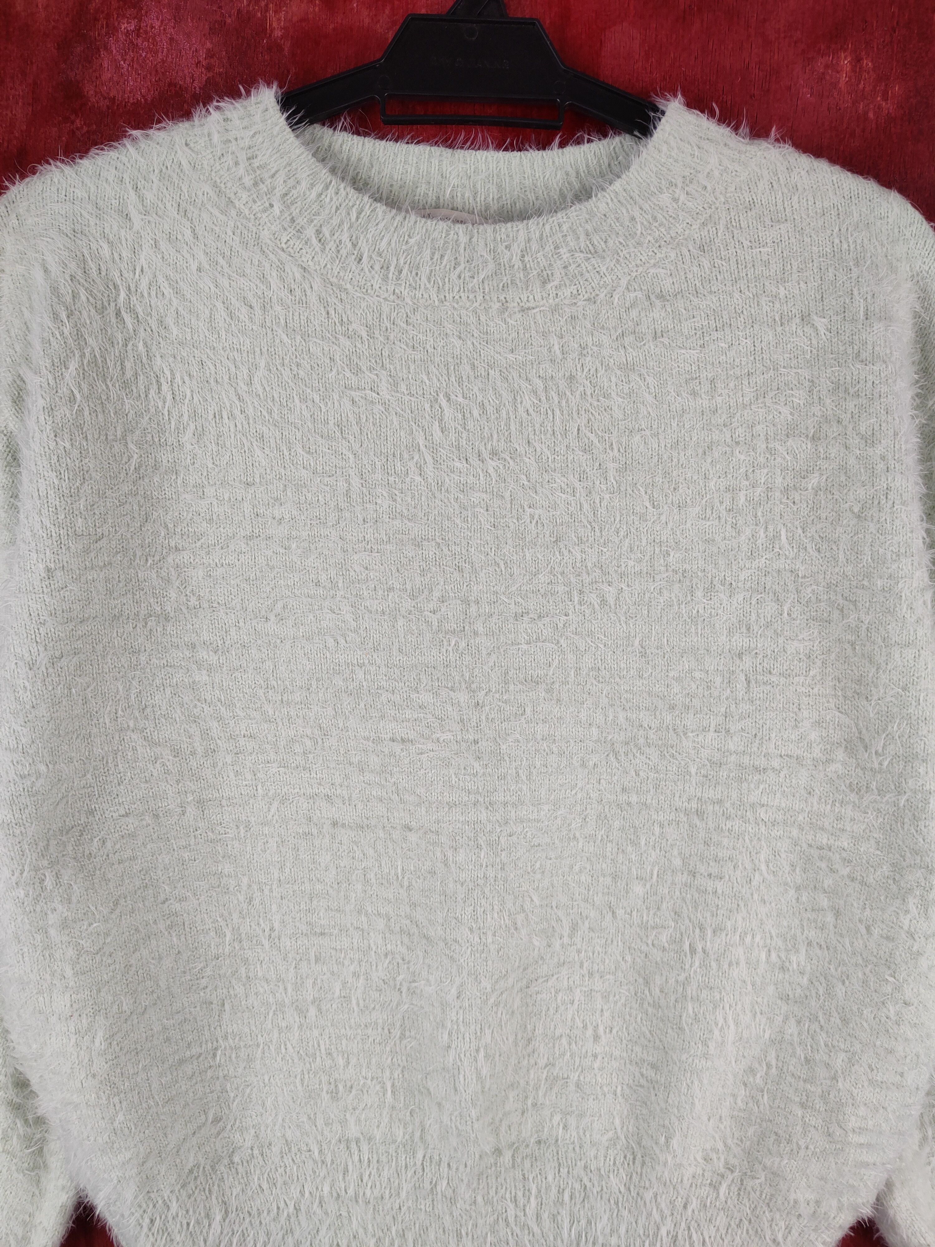 Homespun Knitwear × Japanese Brand DLS Earth Music & Ecology Shag Fur Mohair Knitwear #BB606 Size S / US 4 / IT 40 - 2 Thumbnail