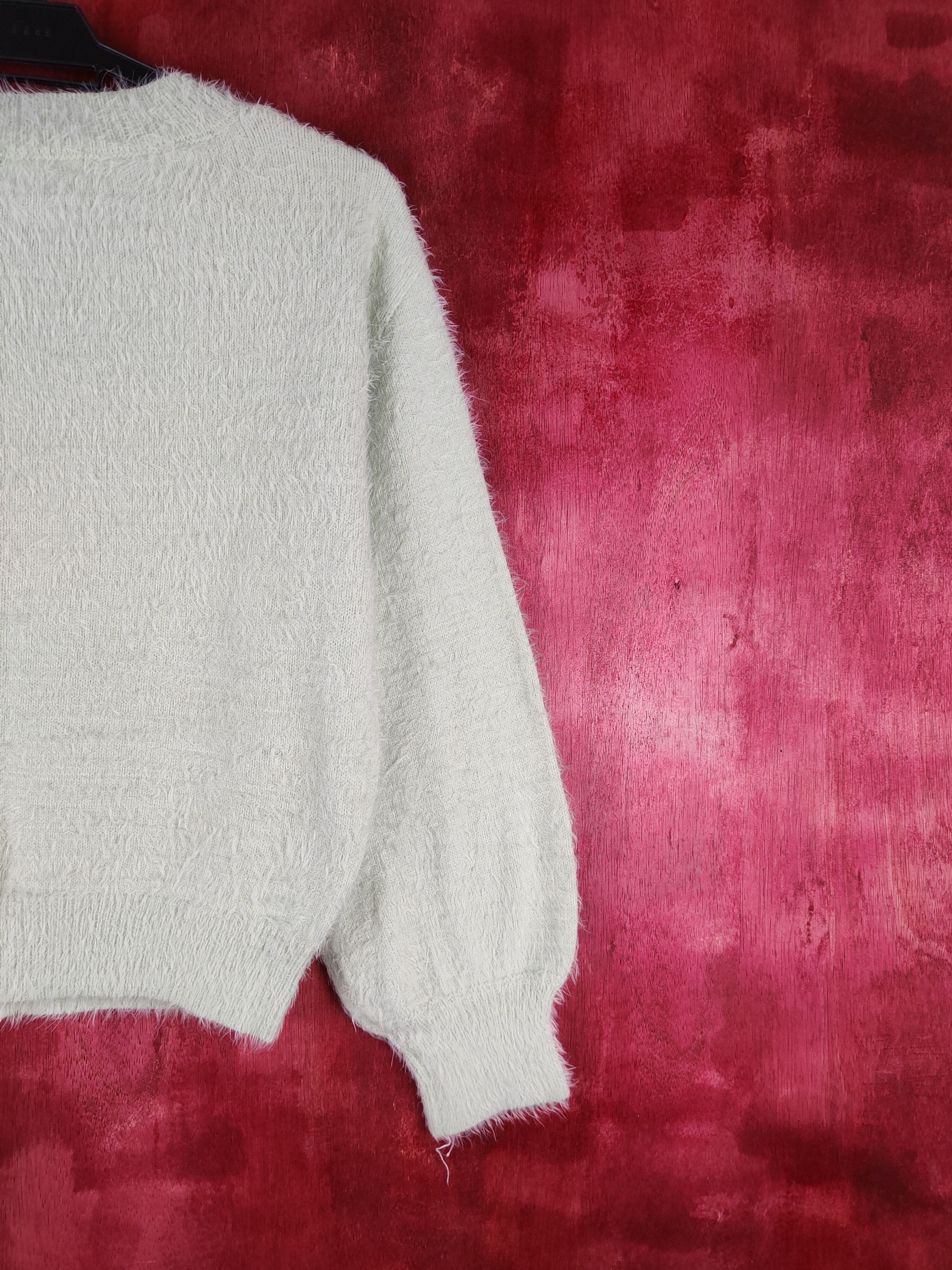 Homespun Knitwear × Japanese Brand DLS Earth Music & Ecology Shag Fur Mohair Knitwear #BB606 Size S / US 4 / IT 40 - 9 Thumbnail