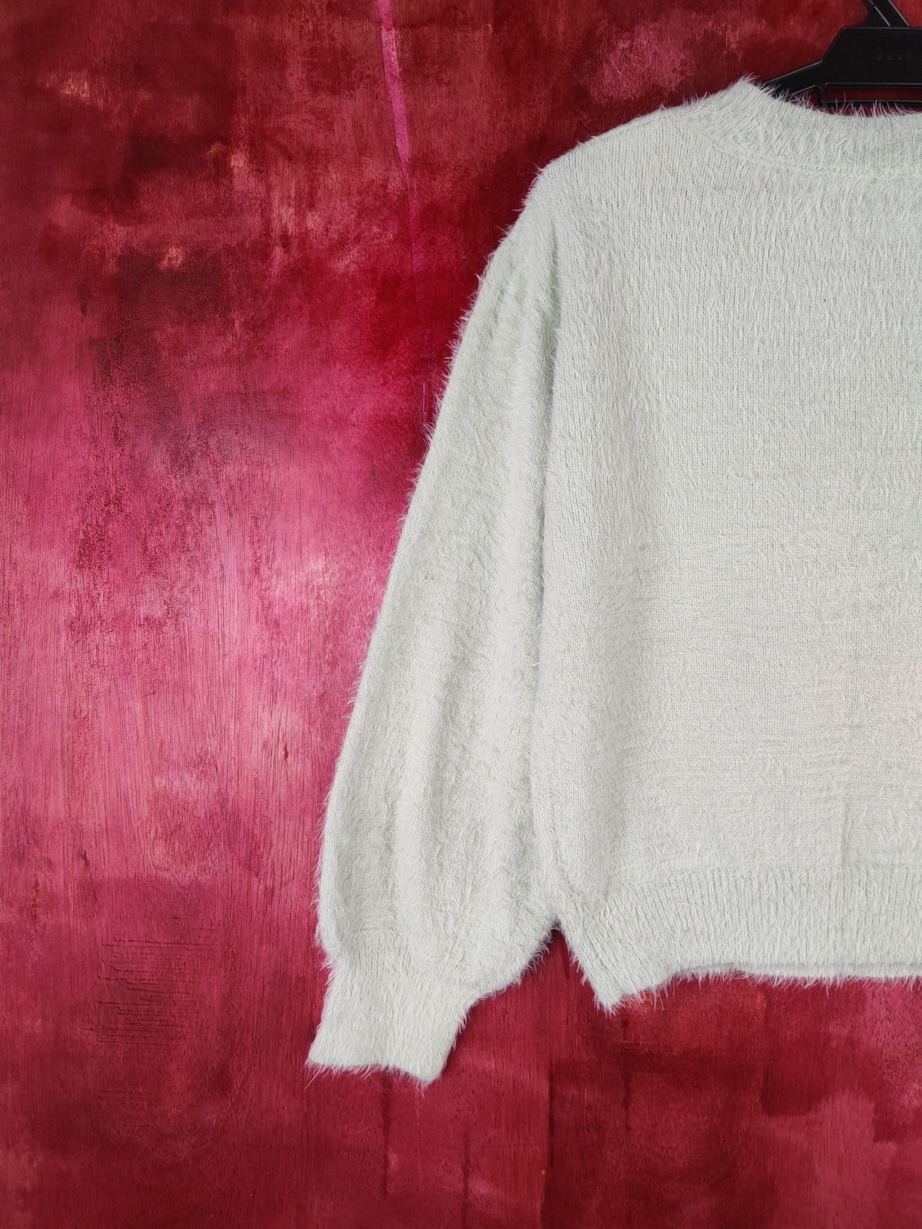 Homespun Knitwear × Japanese Brand DLS Earth Music & Ecology Shag Fur Mohair Knitwear #BB606 Size S / US 4 / IT 40 - 8 Thumbnail
