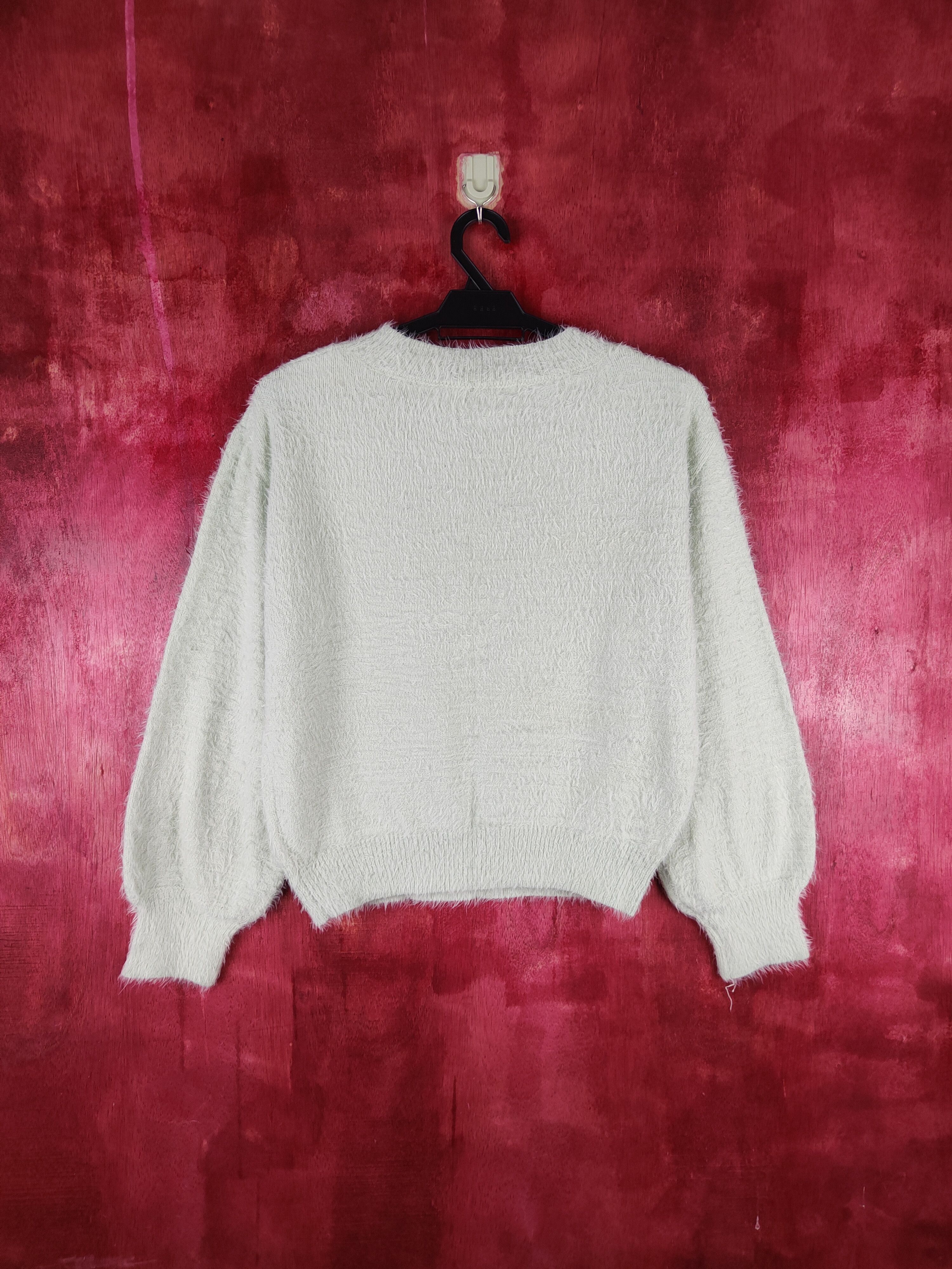Homespun Knitwear × Japanese Brand DLS Earth Music & Ecology Shag Fur Mohair Knitwear #BB606 Size S / US 4 / IT 40 - 7 Thumbnail