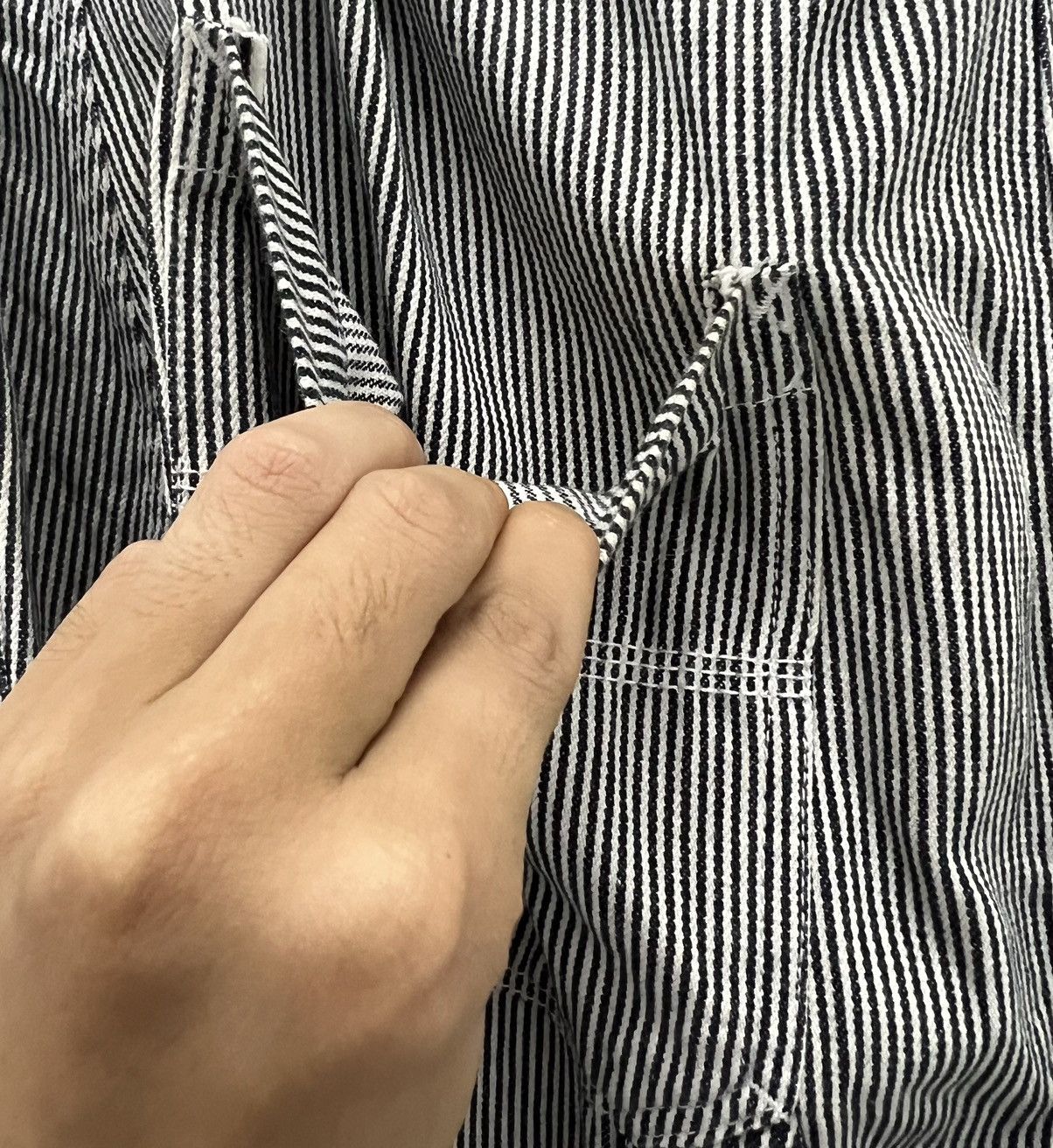 Japanese Brand × WHIZ LIMITED Whiz Limited x LUMP Co. Japanese Hickory Stripe Overalls Size US 36 / EU 52 - 10 Thumbnail