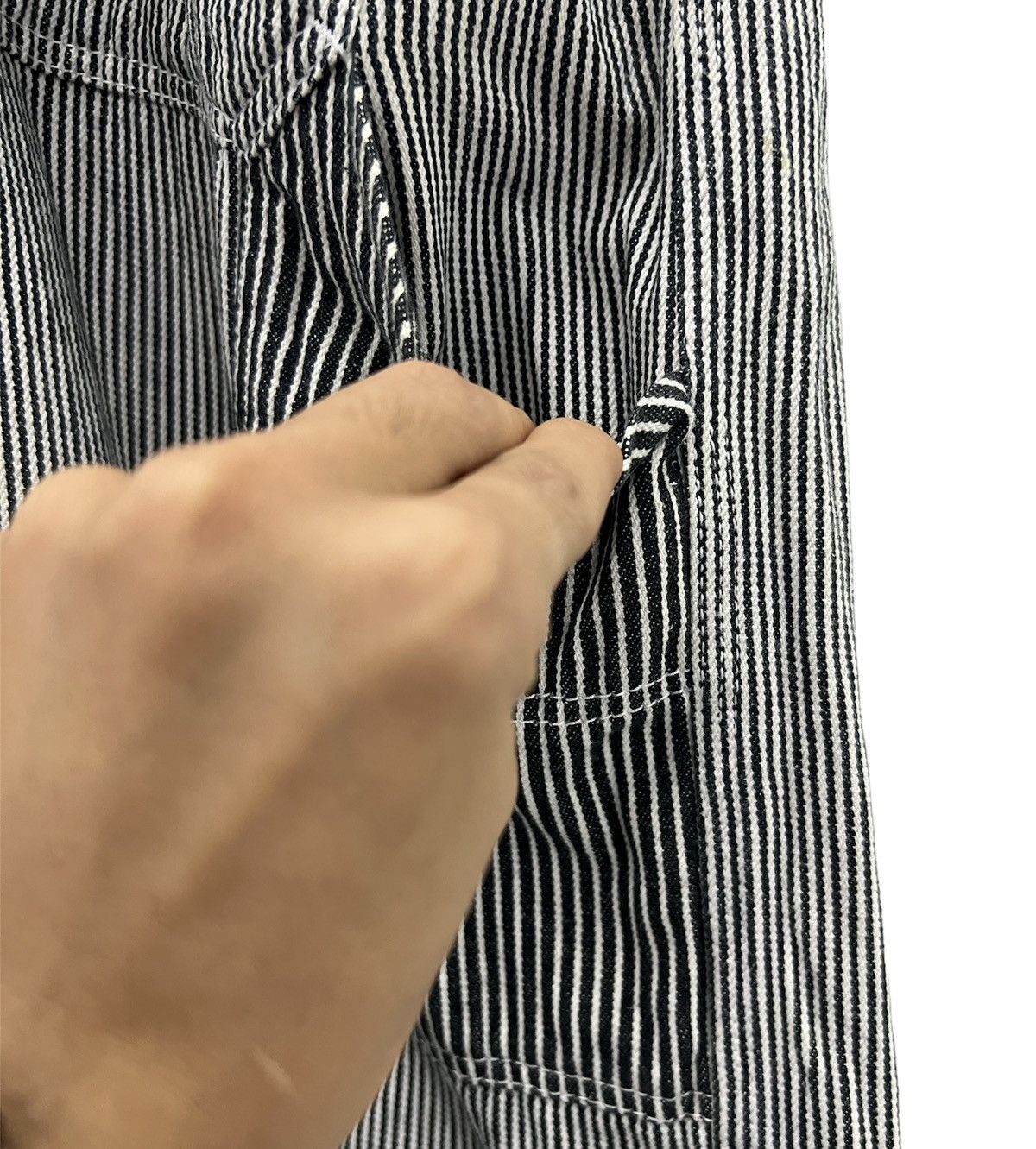 Japanese Brand × WHIZ LIMITED Whiz Limited x LUMP Co. Japanese Hickory Stripe Overalls Size US 36 / EU 52 - 11 Thumbnail