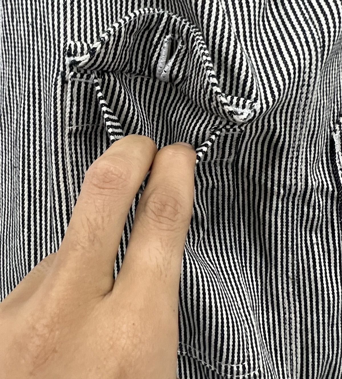 Japanese Brand × WHIZ LIMITED Whiz Limited x LUMP Co. Japanese Hickory Stripe Overalls Size US 36 / EU 52 - 6 Thumbnail