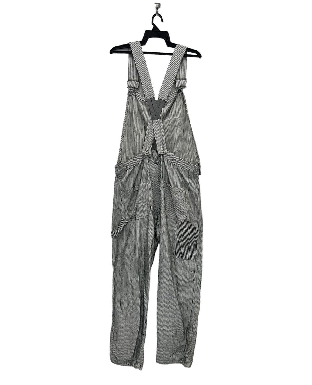 Japanese Brand × WHIZ LIMITED Whiz Limited x LUMP Co. Japanese Hickory Stripe Overalls Size US 36 / EU 52 - 2 Thumbnail