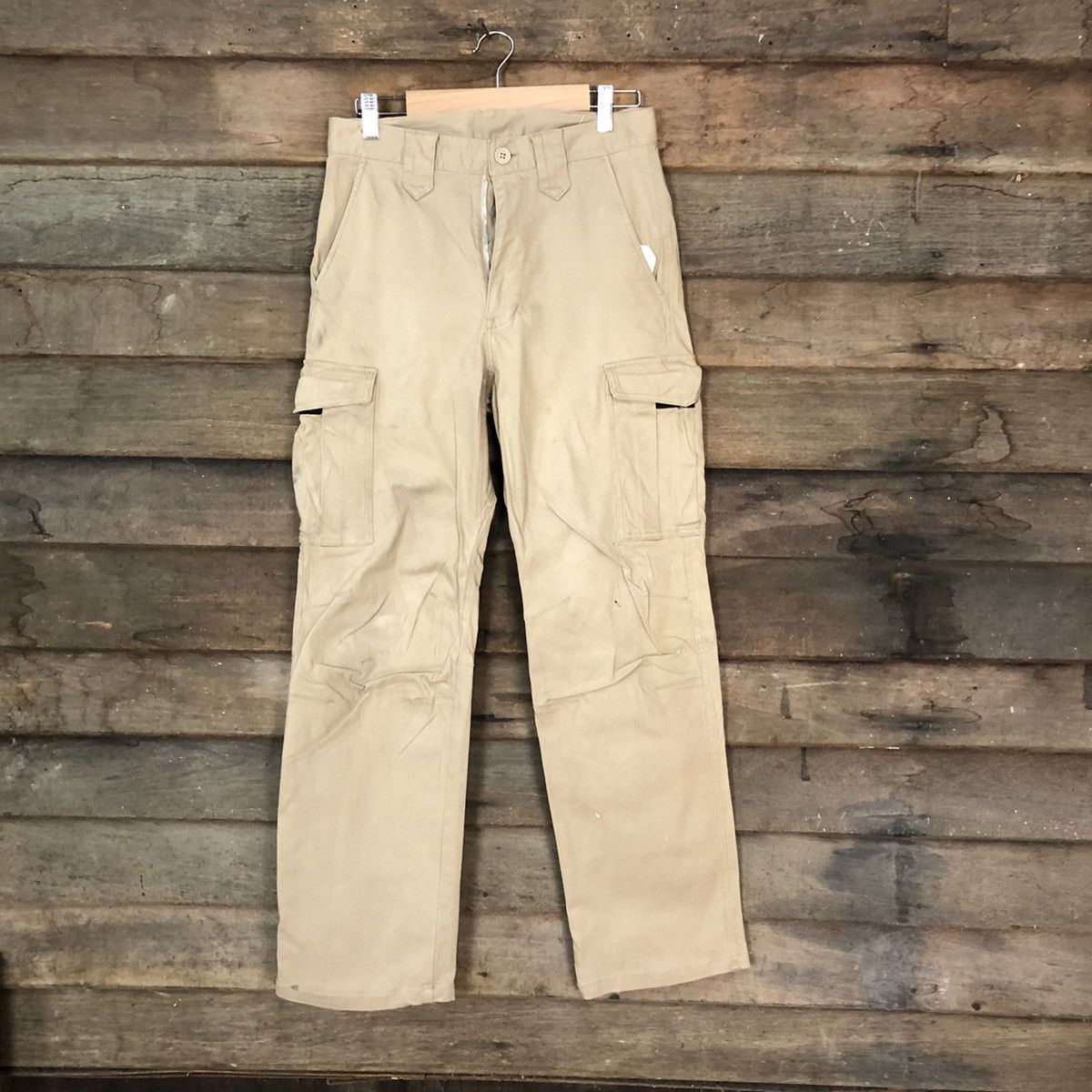 Japanese Brand Japanese Brand Brown utility vintage Cargo Pants #7104 Size US 29 - 1 Thumbnail