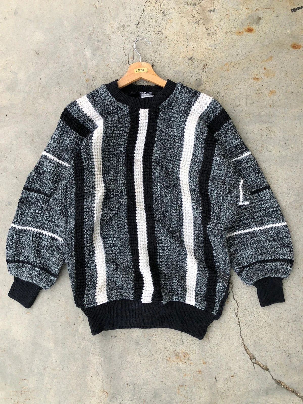 Designer 📌Vintage M.P Knit 100% Wool Pullover Size US L / EU 52-54 / 3 - 2 Thumbnail