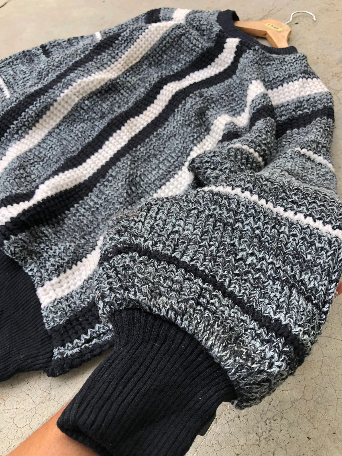 Designer 📌Vintage M.P Knit 100% Wool Pullover Size US L / EU 52-54 / 3 - 5 Thumbnail