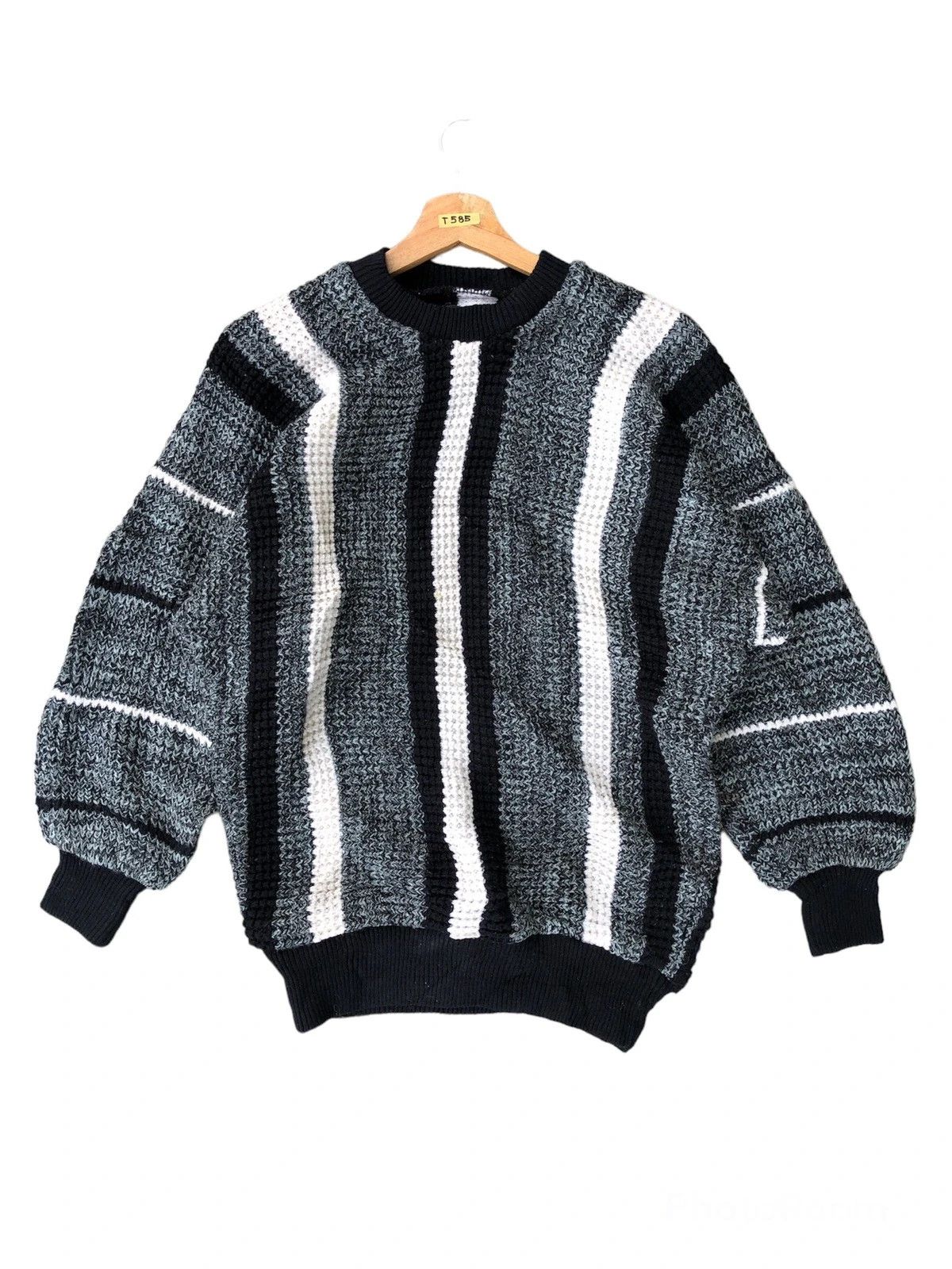 Designer 📌Vintage M.P Knit 100% Wool Pullover Size US L / EU 52-54 / 3 - 1 Thumbnail