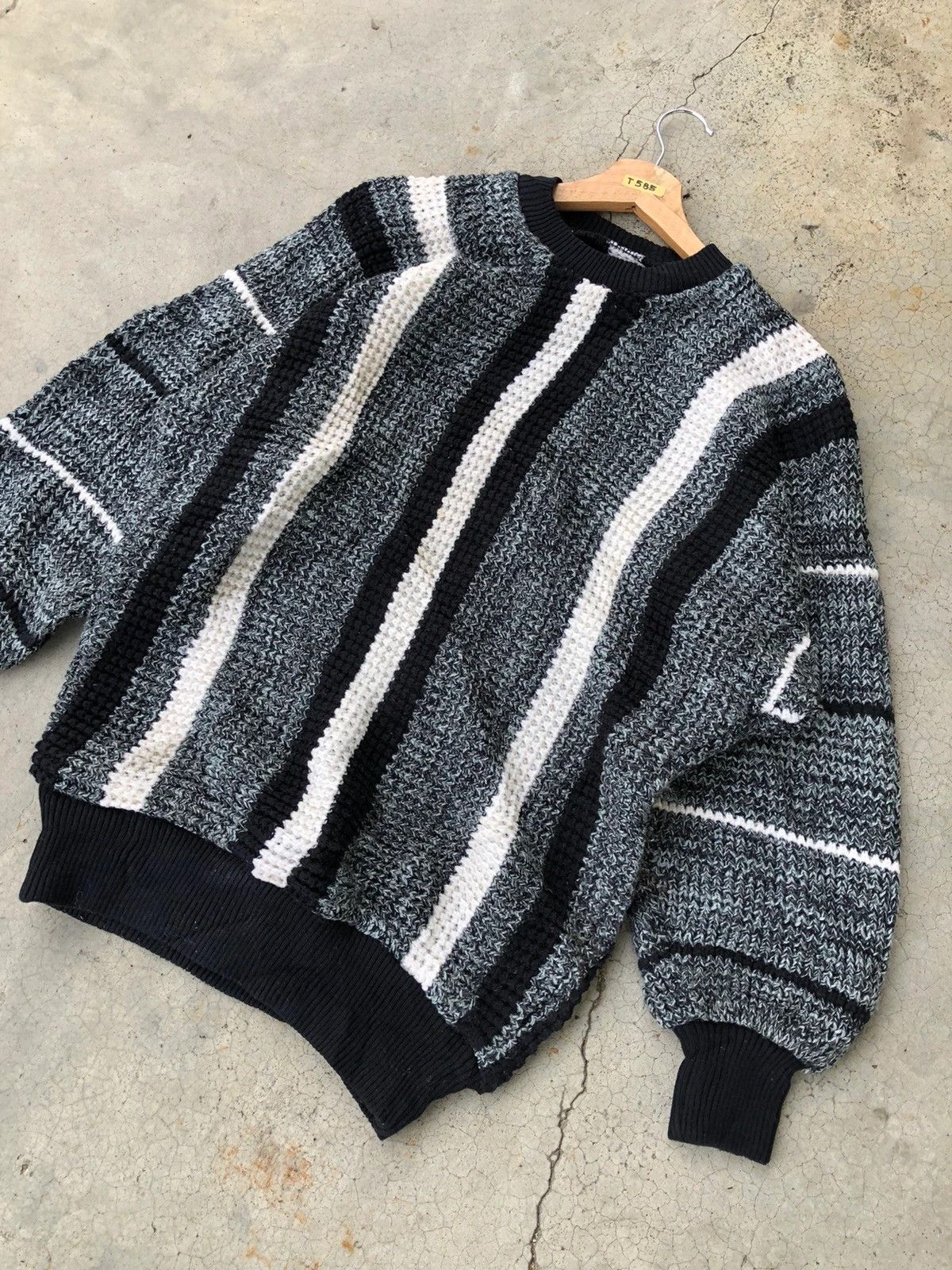 Designer 📌Vintage M.P Knit 100% Wool Pullover Size US L / EU 52-54 / 3 - 3 Thumbnail
