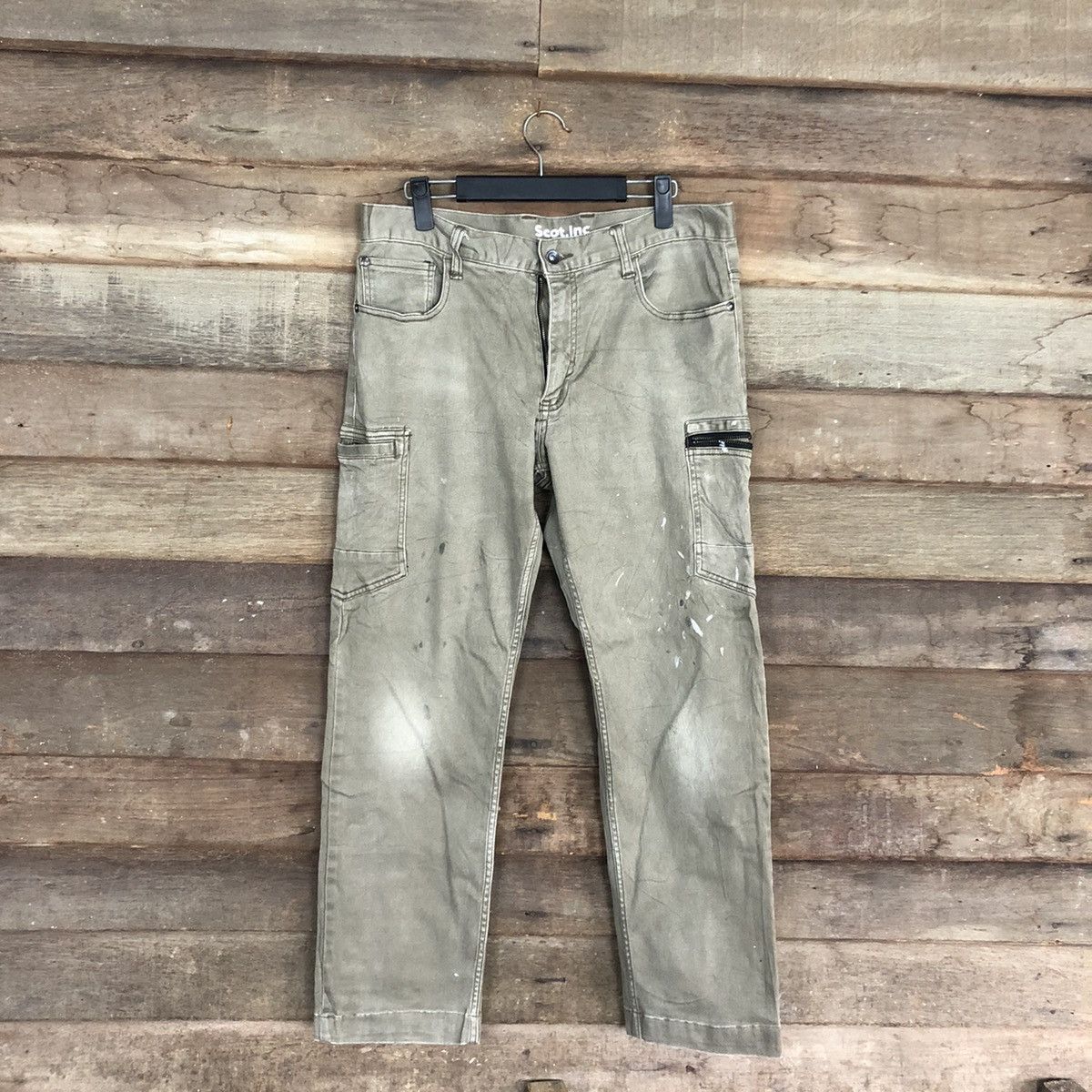 image of Faded Glory Scot. Inc Grey Multipocket Tactical Cargo Pants C1221, Men's (Size 30)