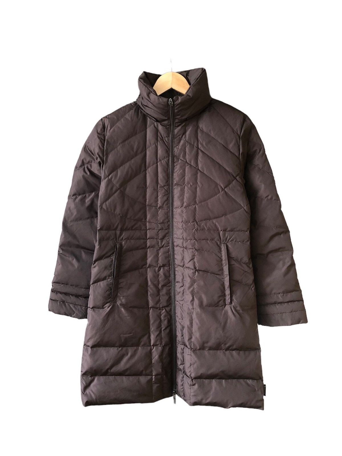 Moncler Vintage Moncler Brown Down Long Jacket Size XXS / US 00 / IT 34 - 1 Thumbnail