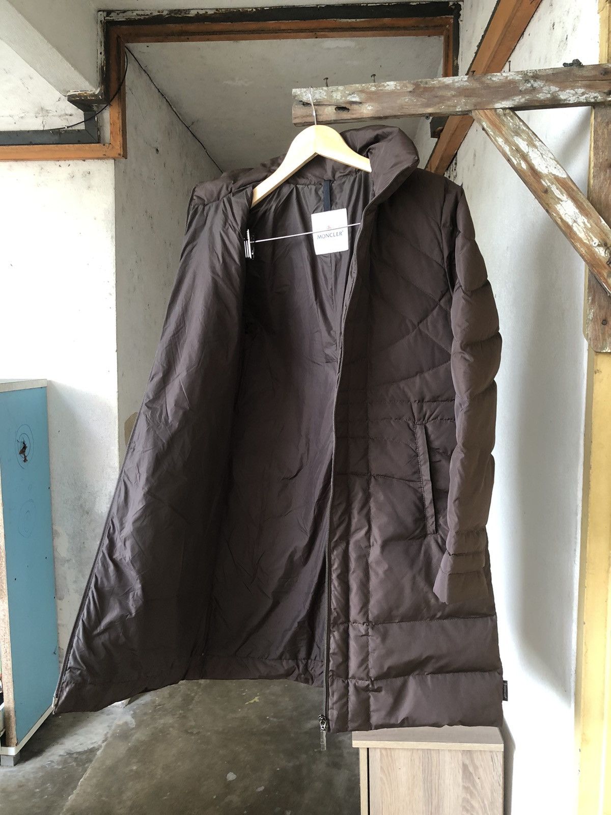 Moncler Vintage Moncler Brown Down Long Jacket Size XXS / US 00 / IT 34 - 20 Thumbnail