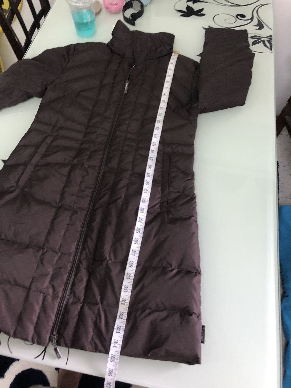 Moncler Vintage Moncler Brown Down Long Jacket Size XXS / US 00 / IT 34 - 23 Thumbnail