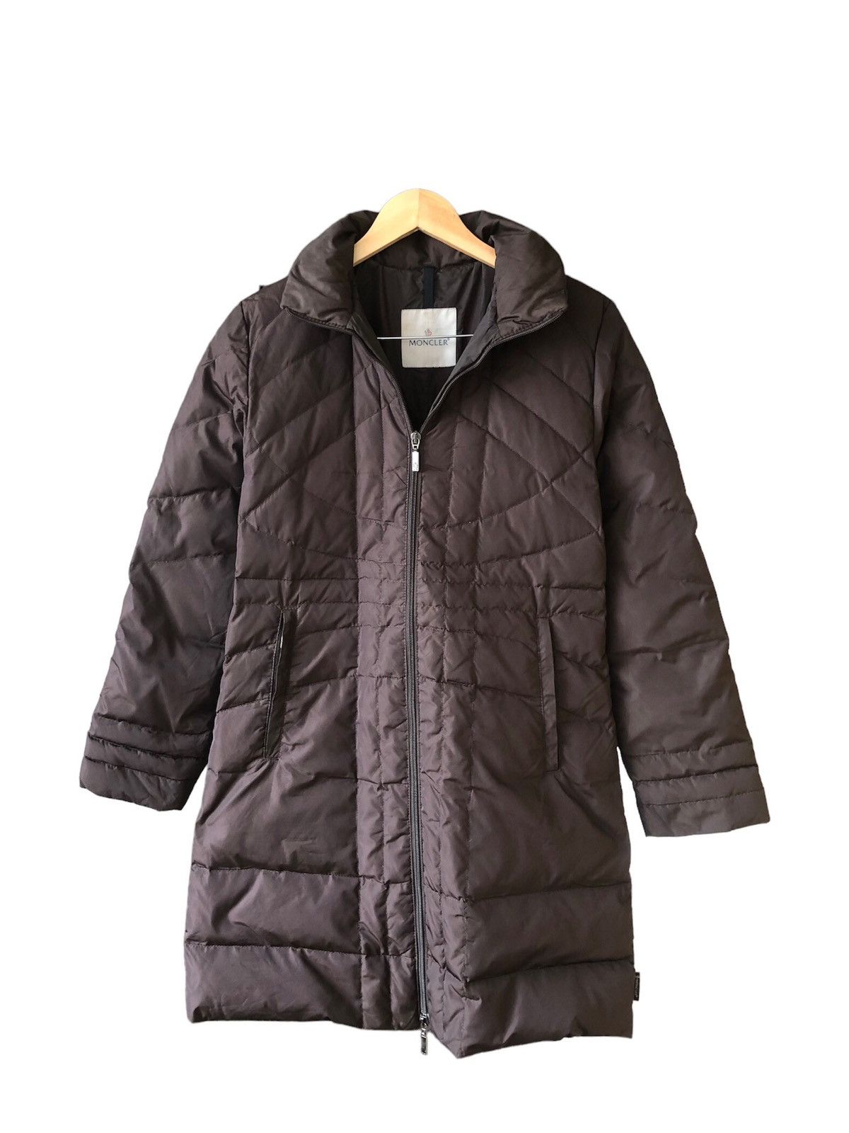 Moncler Vintage Moncler Brown Down Long Jacket Size XXS / US 00 / IT 34 - 2 Thumbnail