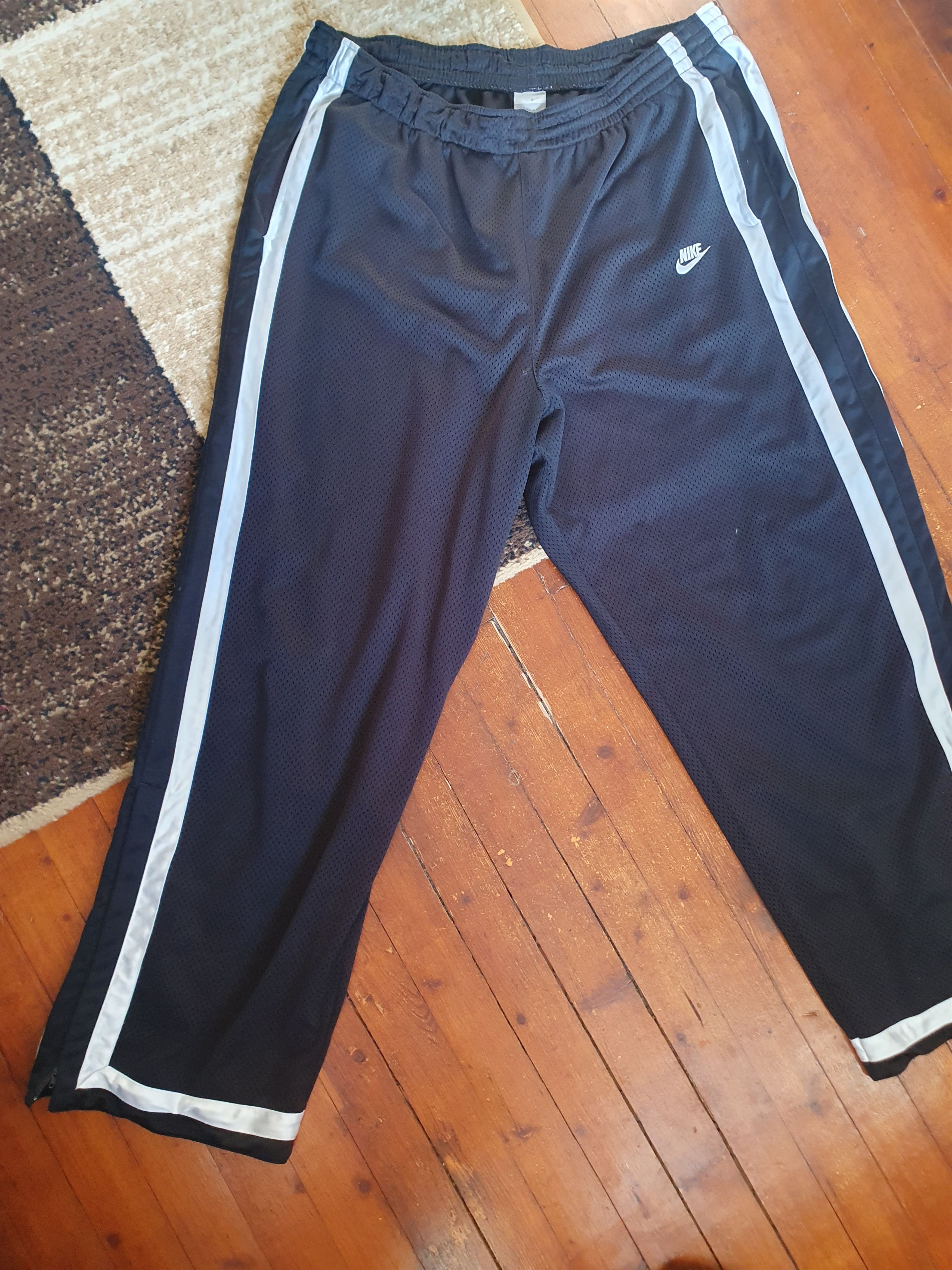 Nike × Vintage Nike Mesh Vtg gray tag SWAG Sweatpants,sz XXL Size US 34 / EU 50 - 3 Thumbnail