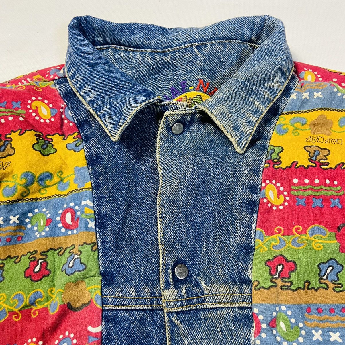 Issey Miyake NAF NAF ARCHIVE 1990s RARE REVERSIBLE JEANS JACKET - № 2139 Size US M / EU 48-50 / 2 - 11 Thumbnail