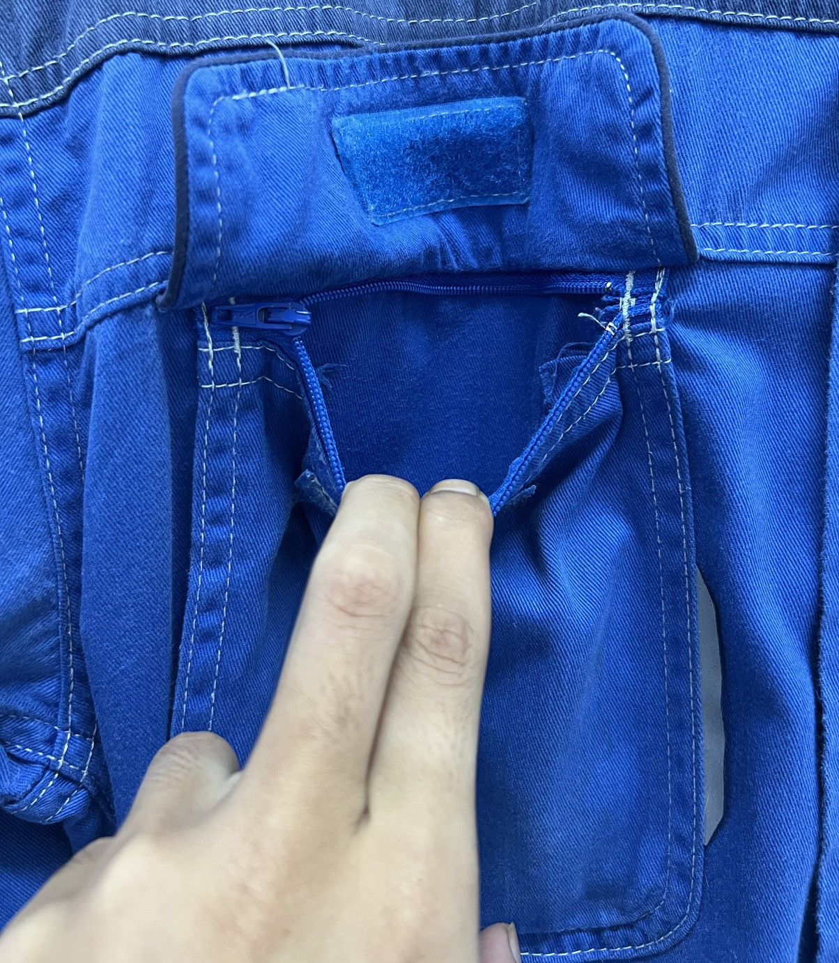 Japanese Brand Vintage Suzuki Mechanic Coveralls – Blue Industrial Jumpsuit Size US 34 / EU 50 - 8 Thumbnail