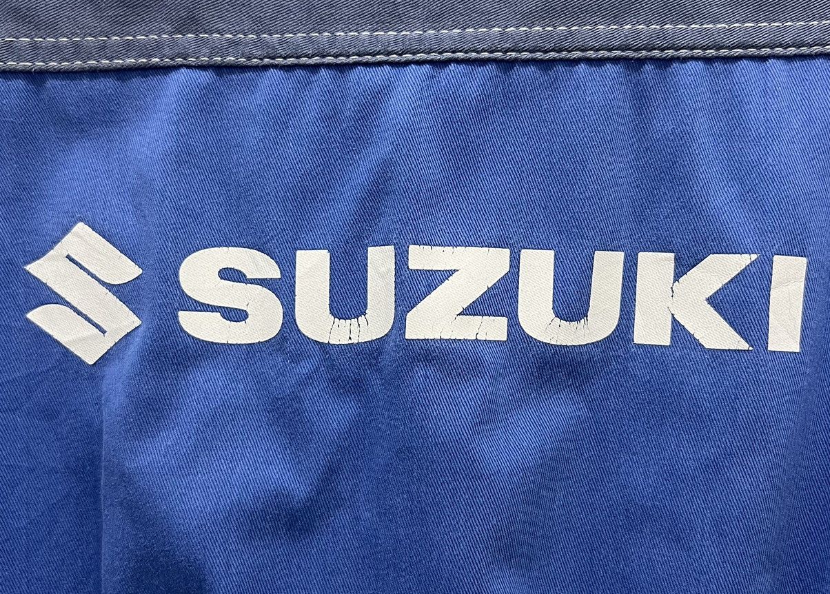 Japanese Brand Vintage Suzuki Mechanic Coveralls – Blue Industrial Jumpsuit Size US 34 / EU 50 - 9 Thumbnail