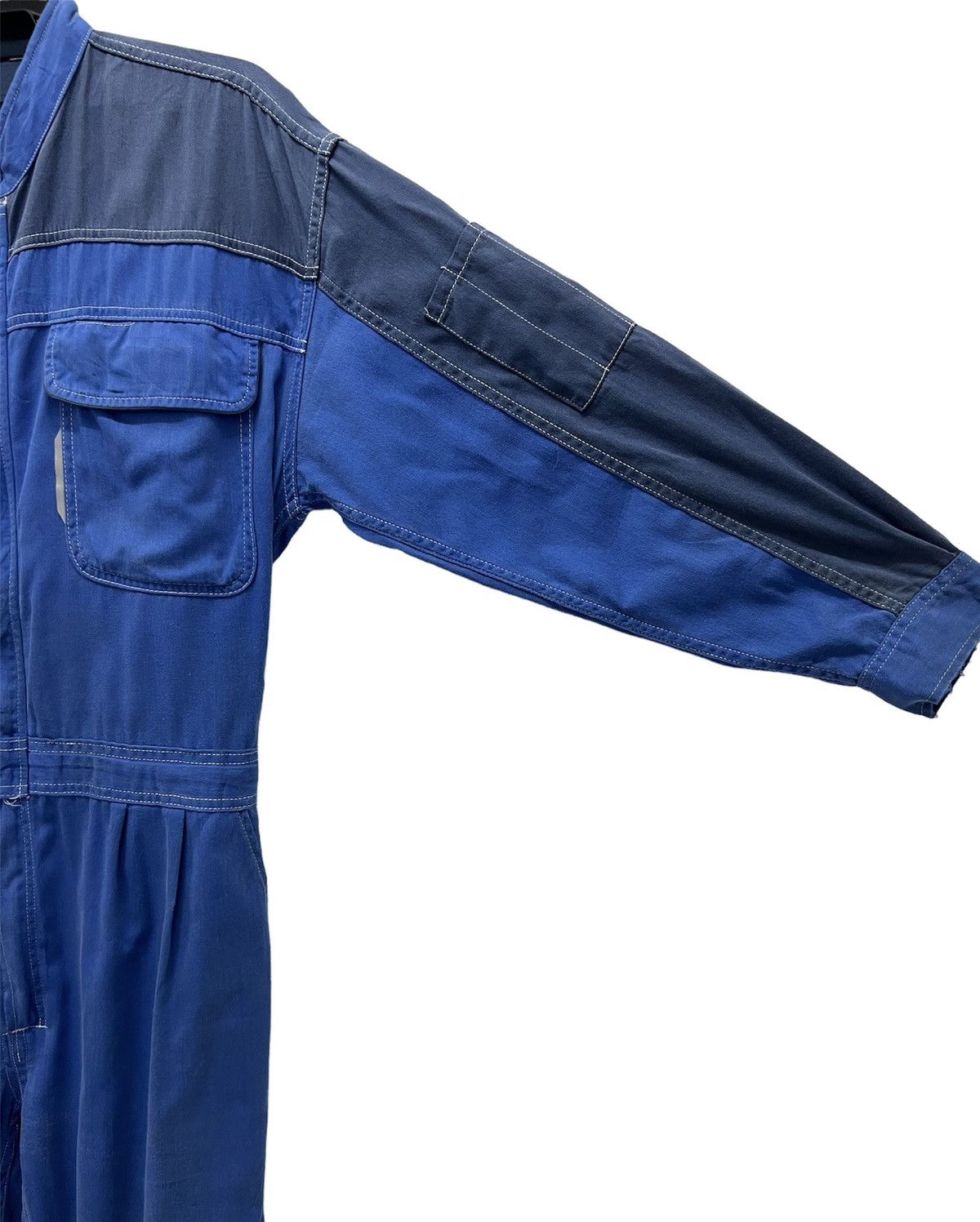 Japanese Brand Vintage Suzuki Mechanic Coveralls – Blue Industrial Jumpsuit Size US 34 / EU 50 - 5 Thumbnail
