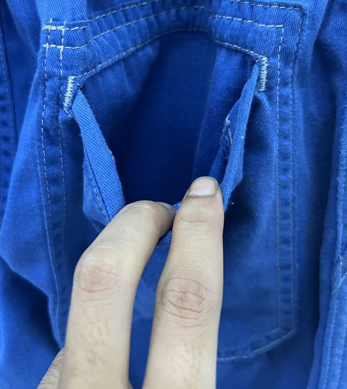Japanese Brand Vintage Suzuki Mechanic Coveralls – Blue Industrial Jumpsuit Size US 34 / EU 50 - 13 Thumbnail