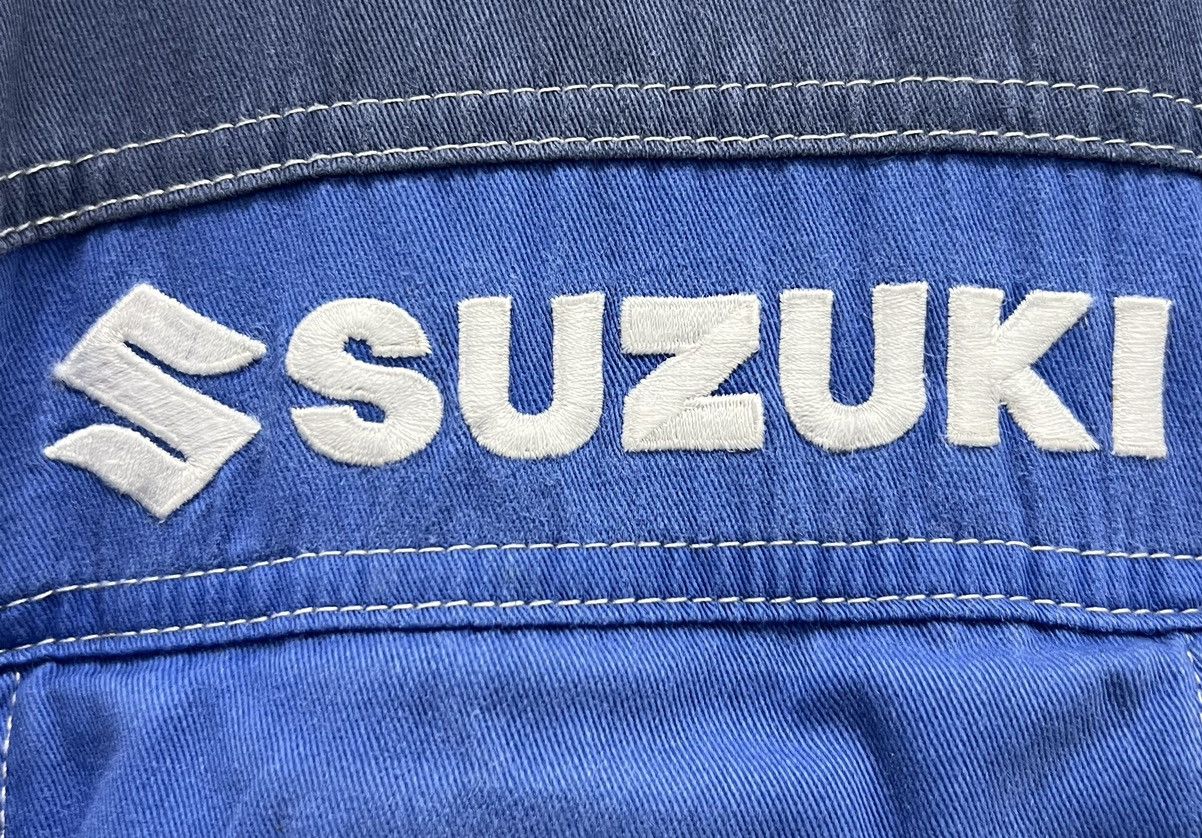 Japanese Brand Vintage Suzuki Mechanic Coveralls – Blue Industrial Jumpsuit Size US 34 / EU 50 - 6 Thumbnail
