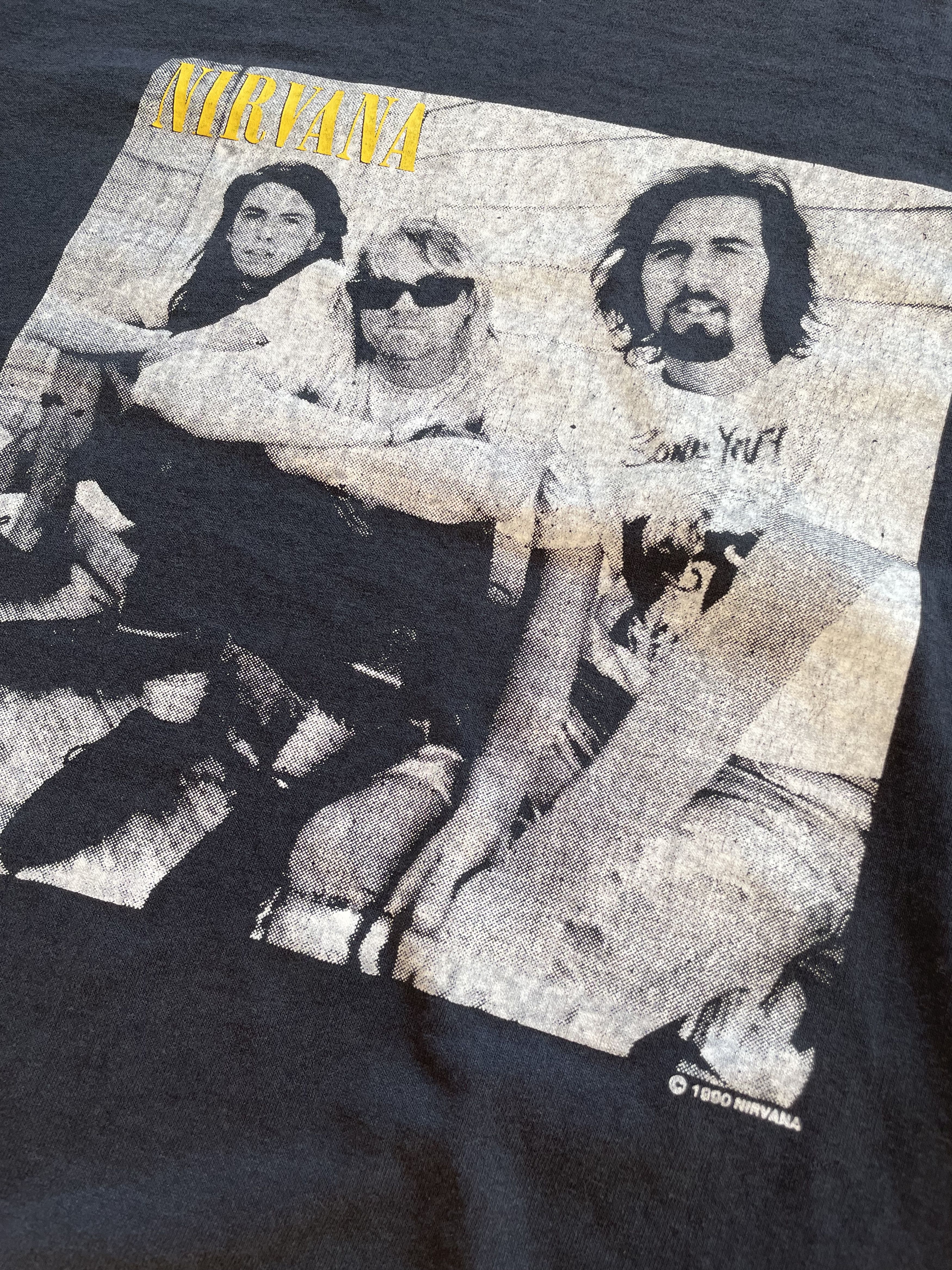 Vintage Nirvana Kurt Cobain T-Shirt 1990