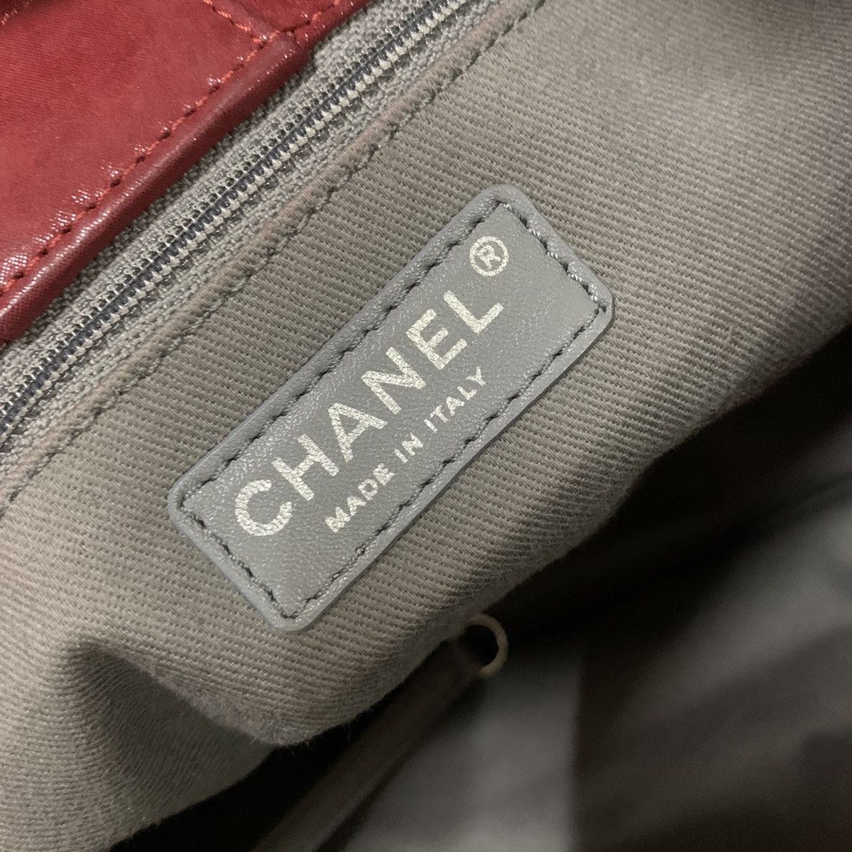 Chanel CHANEL Red Quilted CC Logo Two Way Bag Chain SHW Size ONE SIZE - 15 Thumbnail