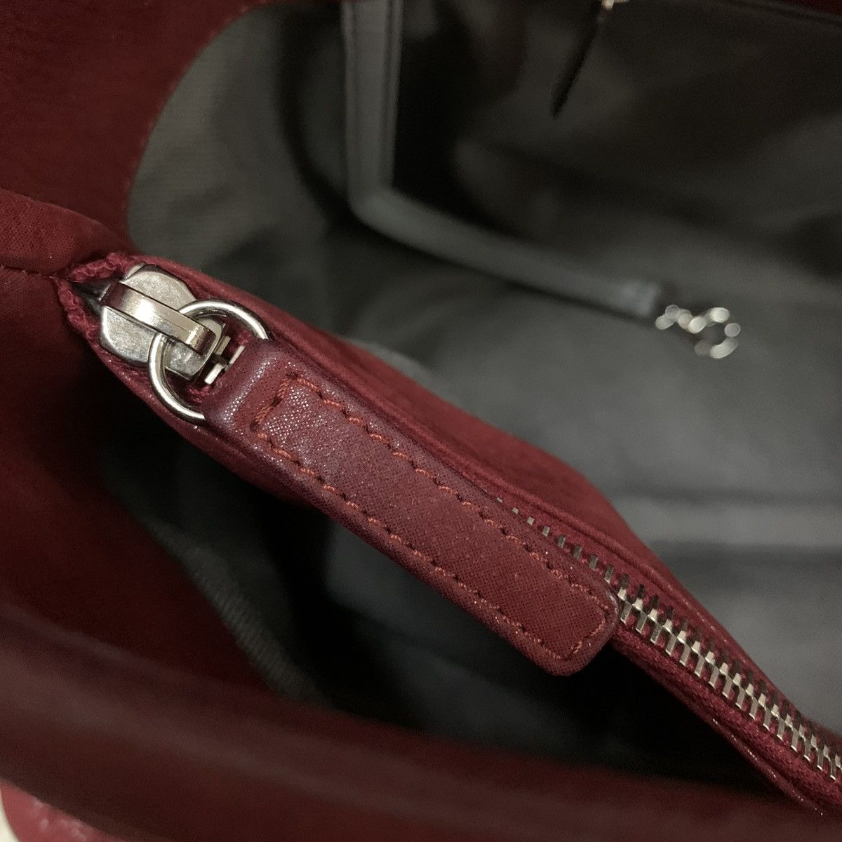 Chanel CHANEL Red Quilted CC Logo Two Way Bag Chain SHW Size ONE SIZE - 17 Thumbnail