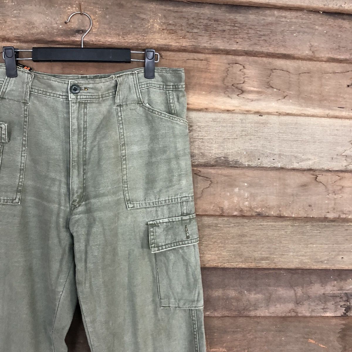 Japanese Brand Spurtion vintage Green Tactical Cargo Pants #c1207 Size US 32 / EU 48 - 5 Thumbnail