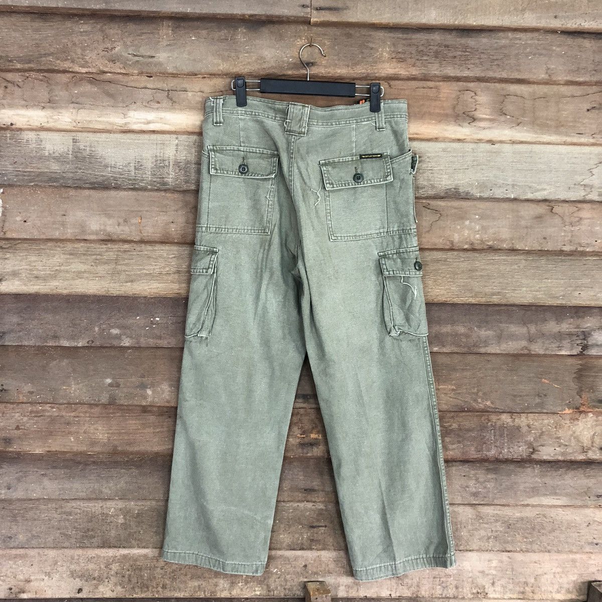 Japanese Brand Spurtion vintage Green Tactical Cargo Pants #c1207 Size US 32 / EU 48 - 8 Thumbnail