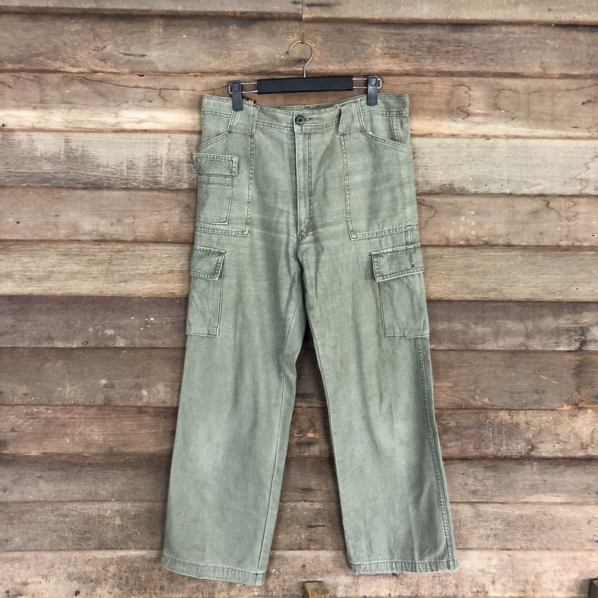 Japanese Brand Spurtion vintage Green Tactical Cargo Pants #c1207 Size US 32 / EU 48 - 1 Thumbnail