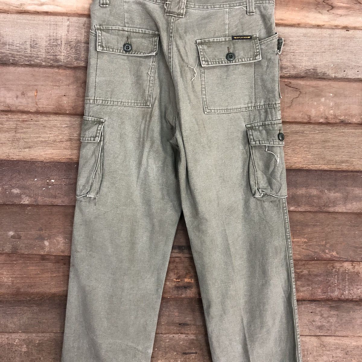 Japanese Brand Spurtion vintage Green Tactical Cargo Pants #c1207 Size US 32 / EU 48 - 11 Thumbnail