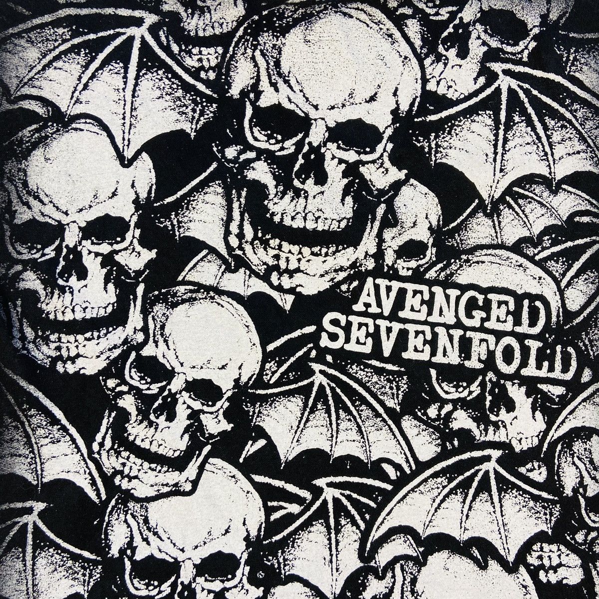 Band Tees 1990s AVENGED SEVENFOLD OVERPRINTED RARE TEE - № 402 Size US M / EU 48-50 / 2 - 4 Thumbnail